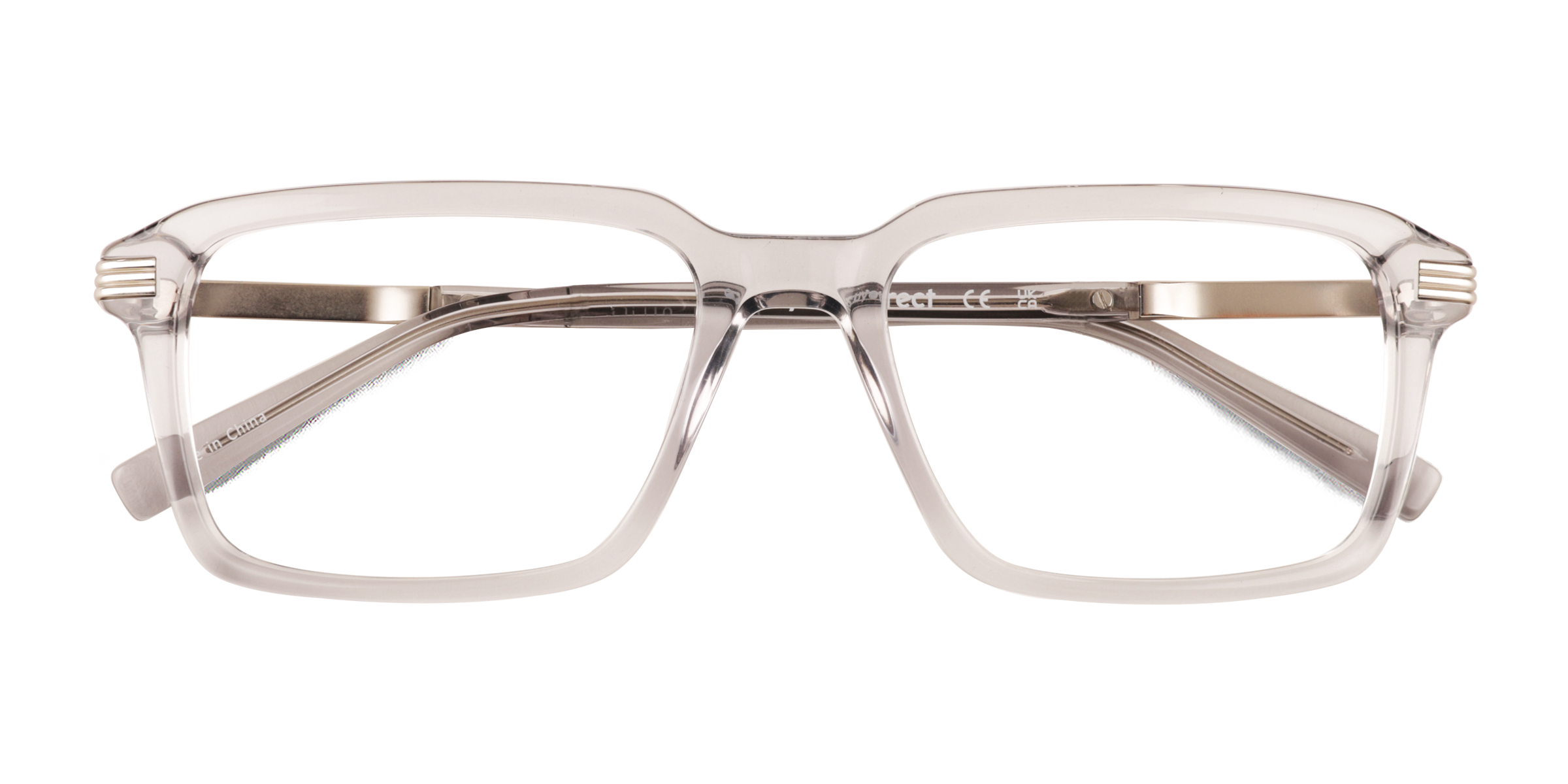 Clear Gray Niall - Metal Eyeglasses