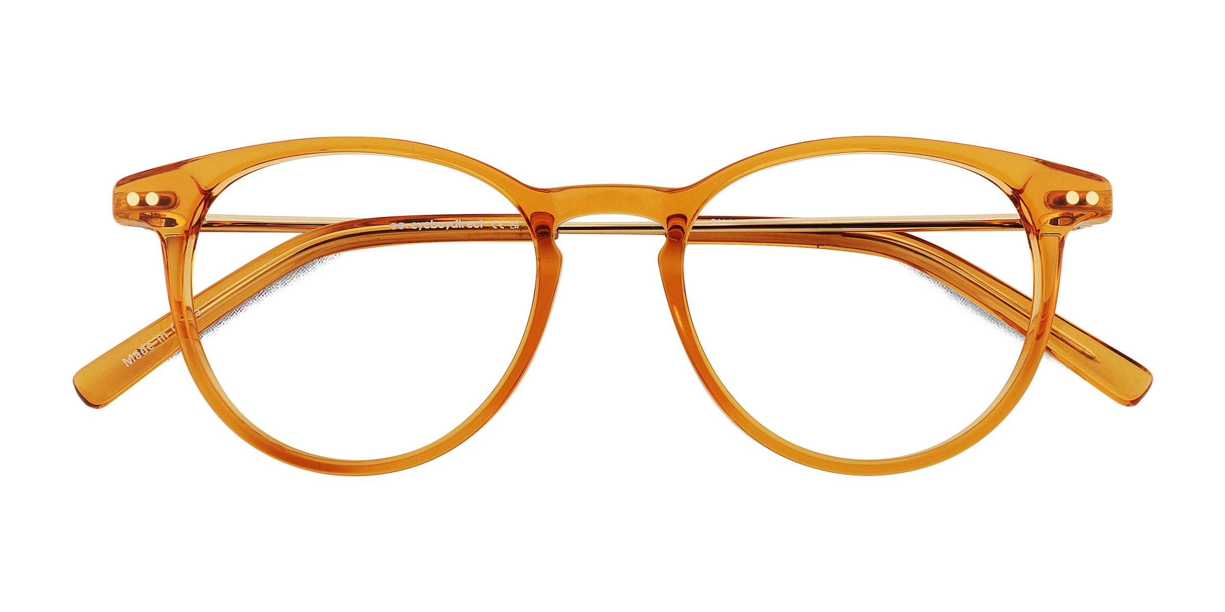 Clear Orange Snap -  Métal Lunettes de vue