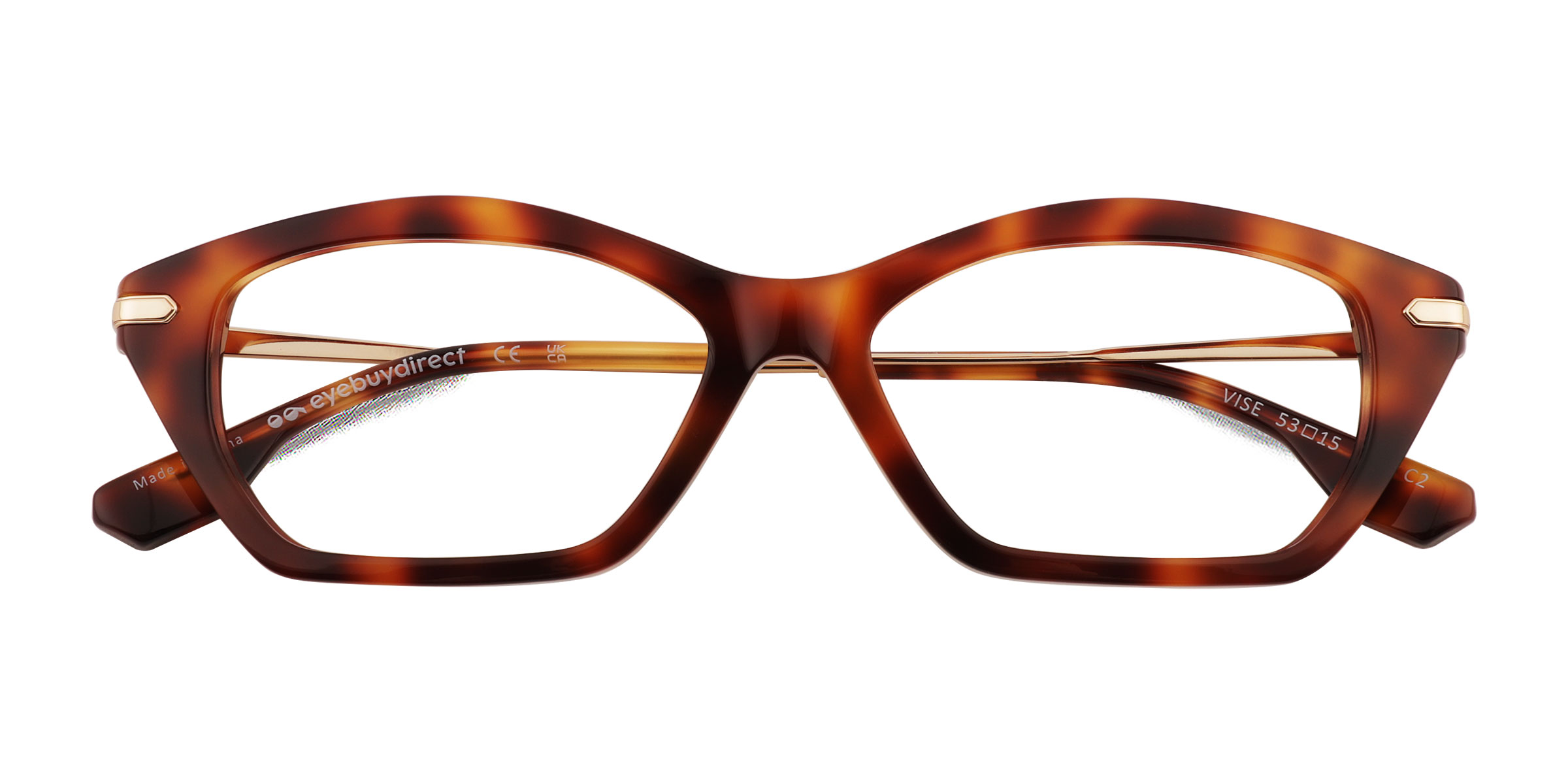 Tortoise Gold Vise - Metal Eyeglasses