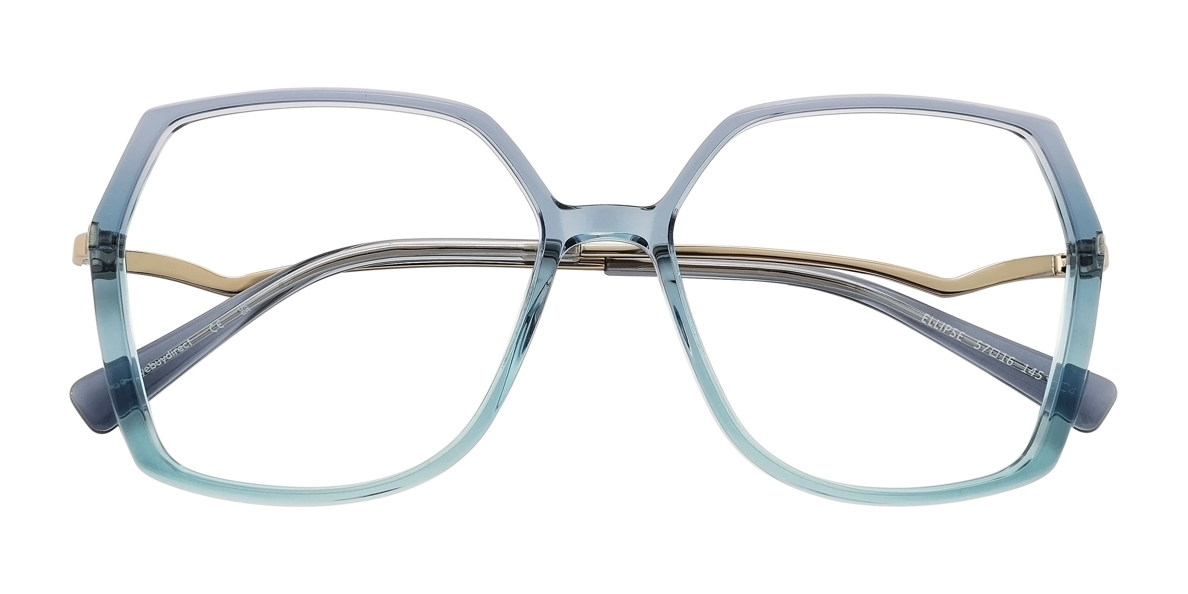 Blue Ellipse -  Metal Eyeglasses