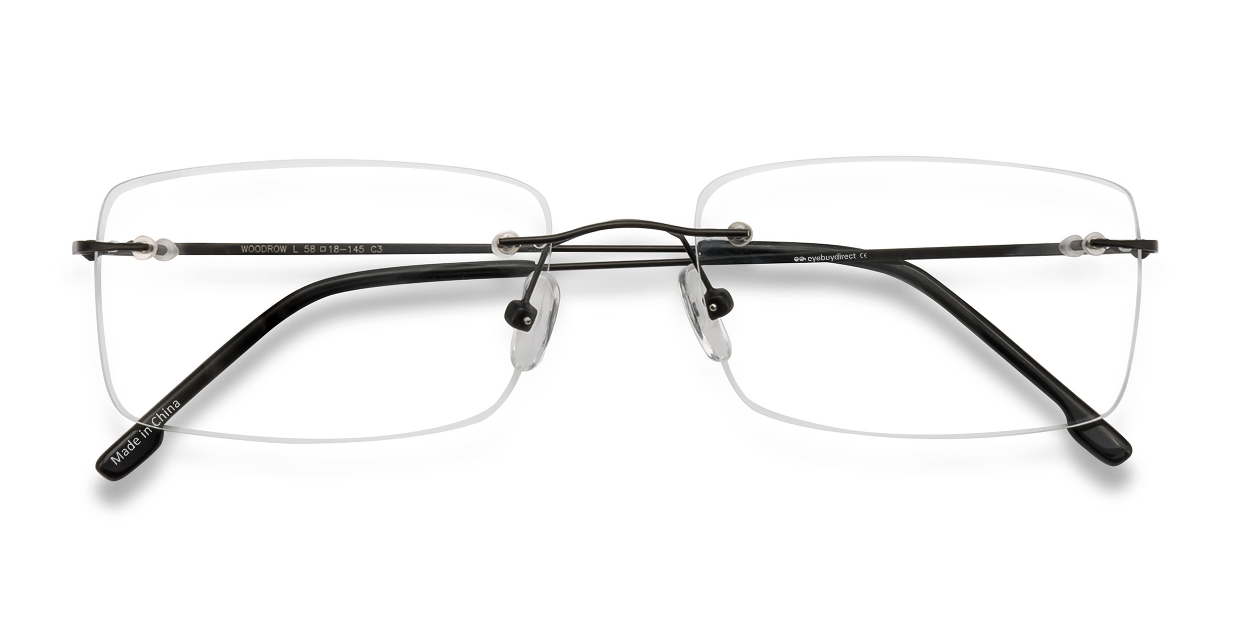 Noir Woodrow - Métal Lunettes de vue