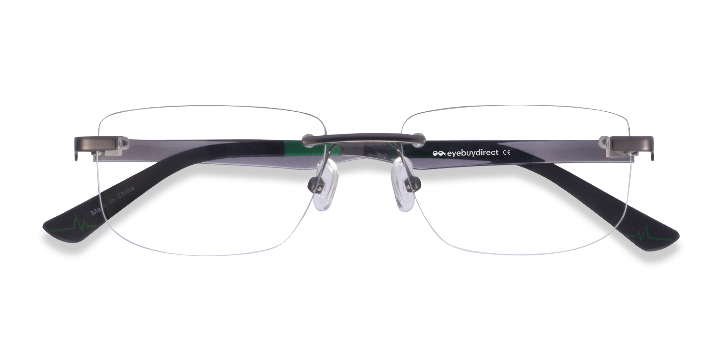 Matte Gunmetal Turbine -  Plastic Eyeglasses