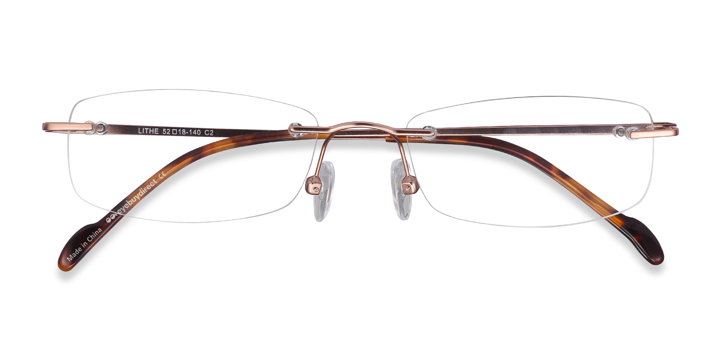 Rose Gold Lithe -  Metal Eyeglasses