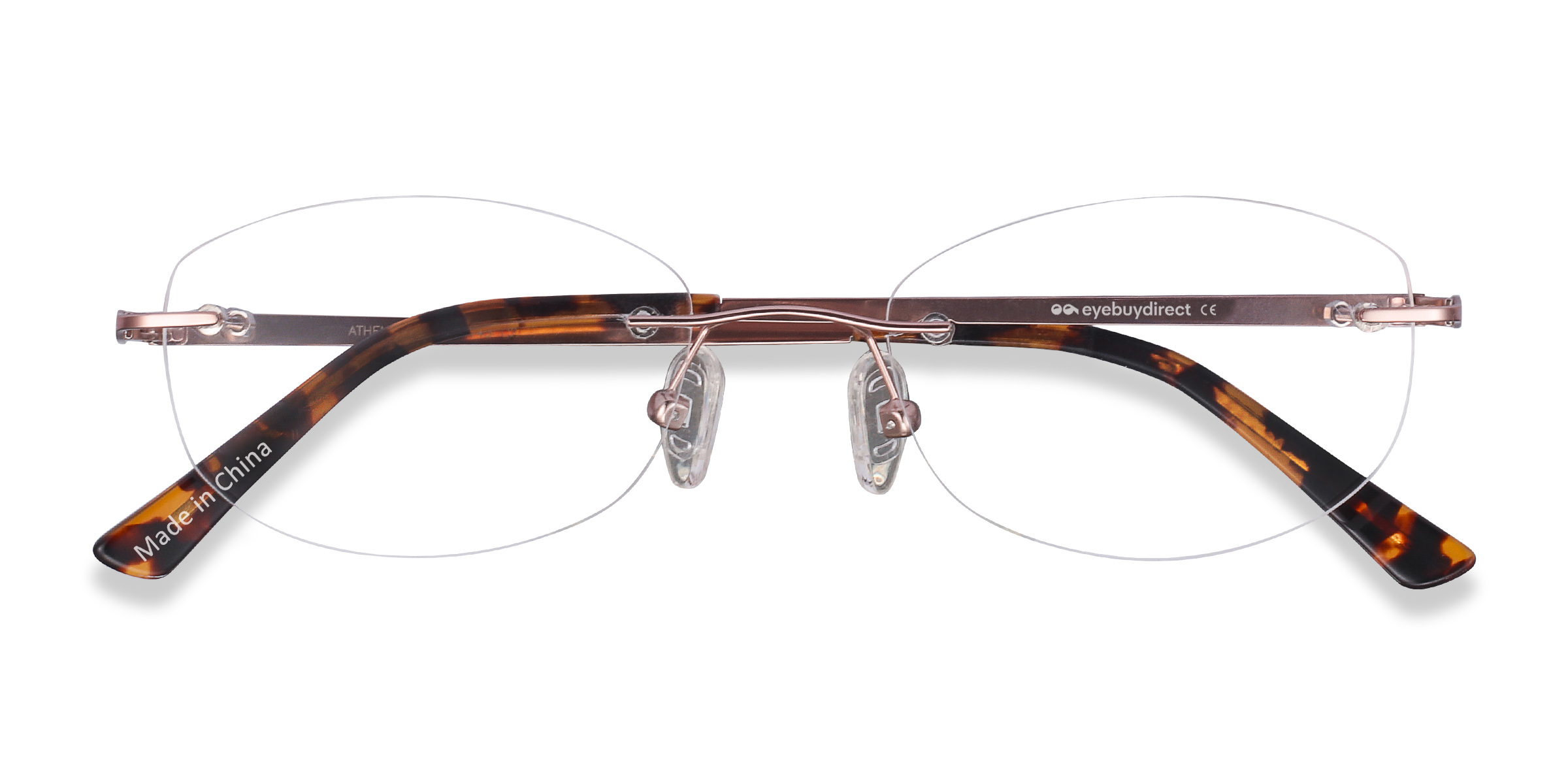 Rose Gold Athena - Metal Eyeglasses