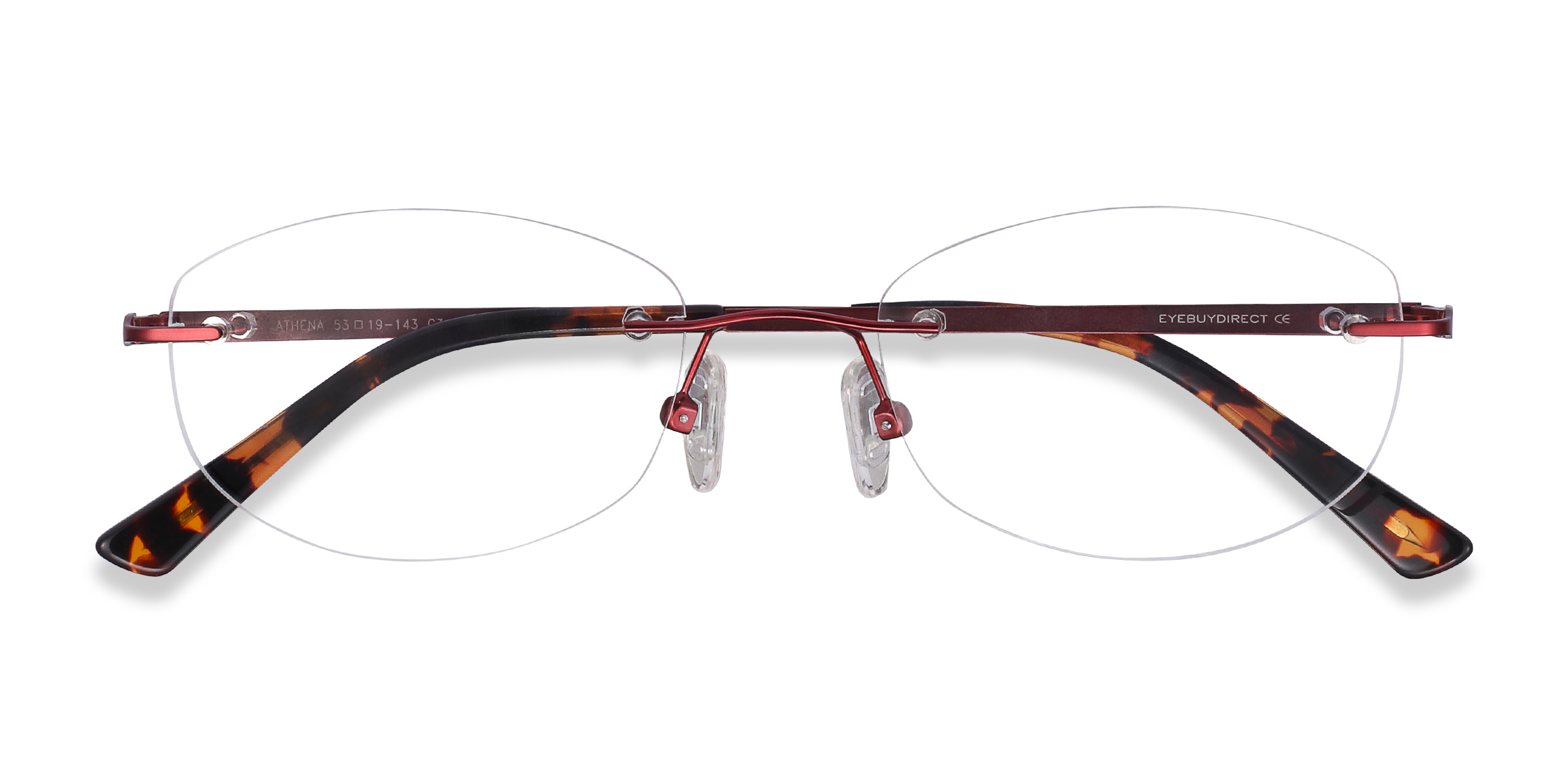 Red Athena - Metal Eyeglasses