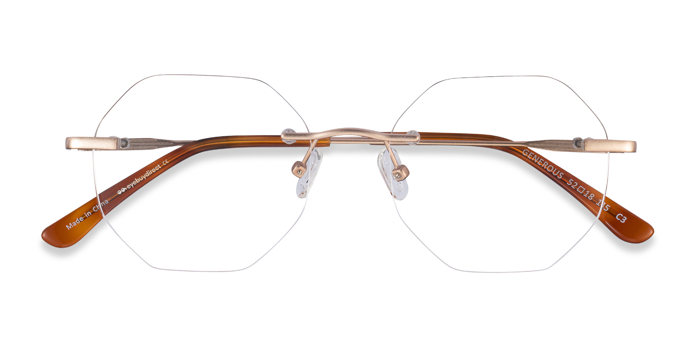 Matte Gold Generous - Métal Lunettes de vue