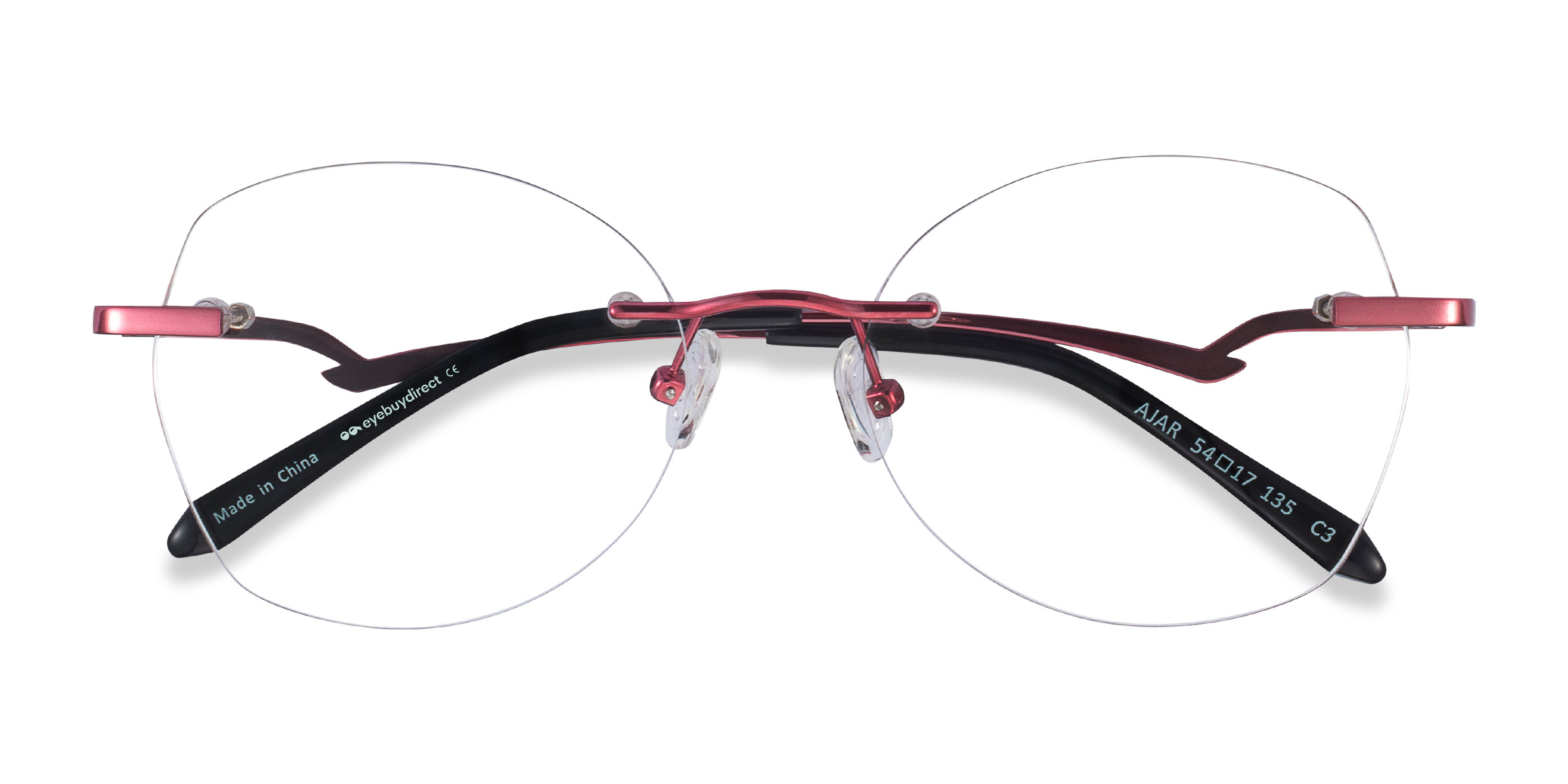 Raspberry Ajar - Metal Eyeglasses
