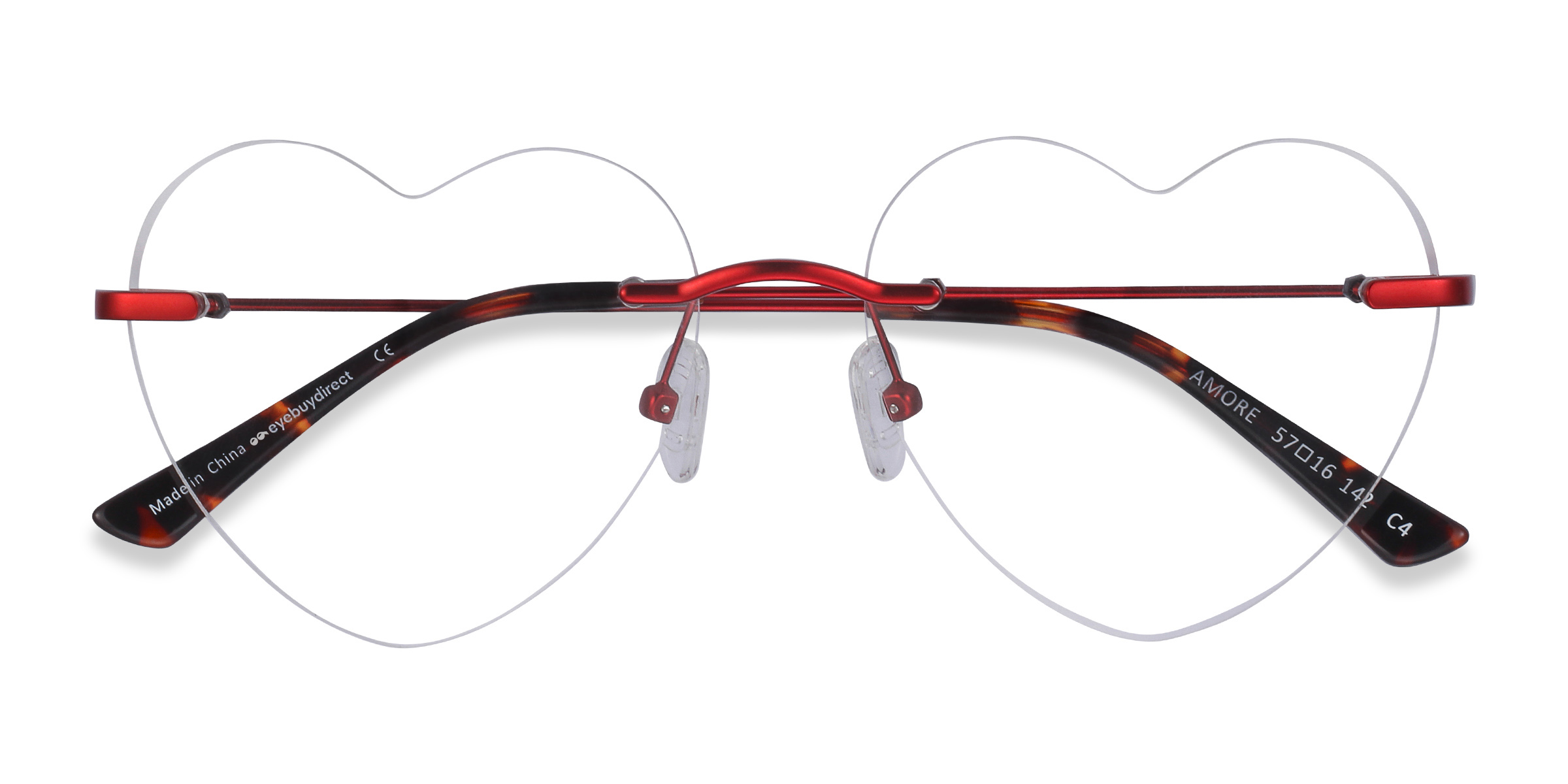 Burgundy Amore - Métal Lunettes de vue