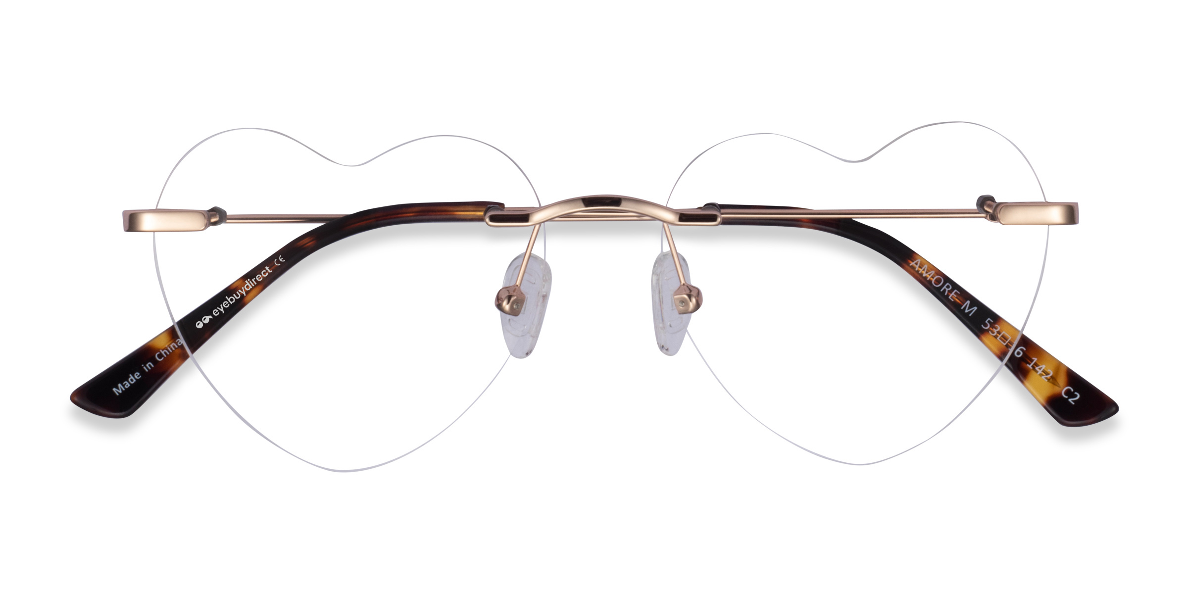 Or rose Amore - Métal Lunettes de vue
