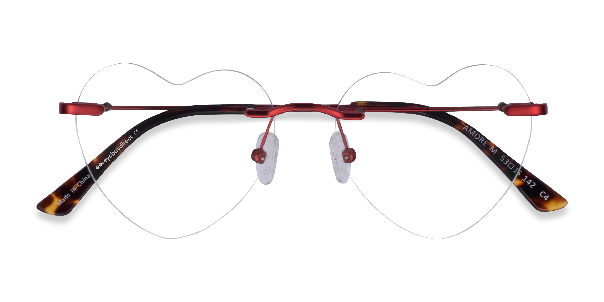 Rouge Amore -  Métal Lunettes de vue