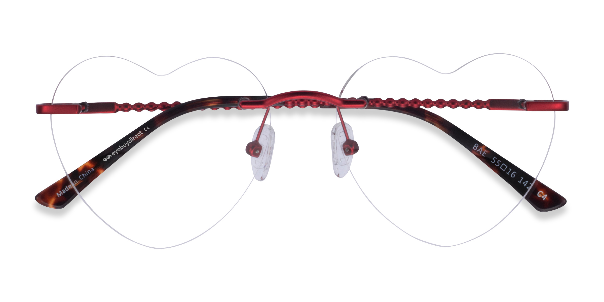 Burgundy Bae -  Metal Eyeglasses