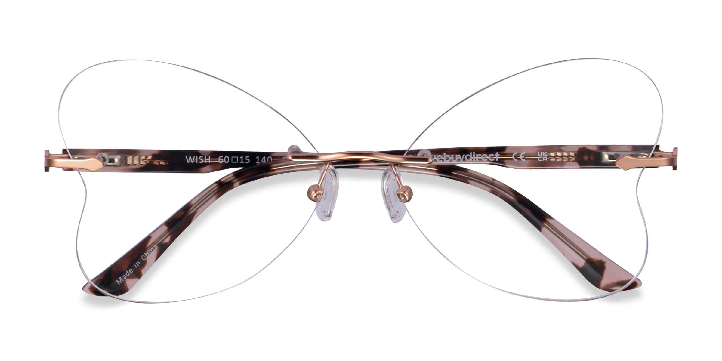 Matt Rose Gold Wish - Metal Eyeglasses