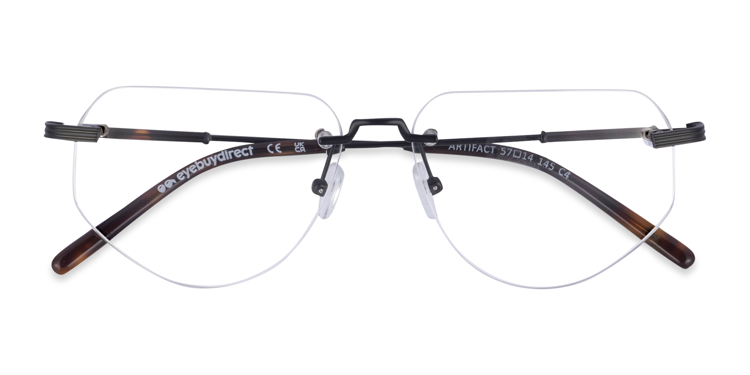 Black Artifact - Metal Eyeglasses