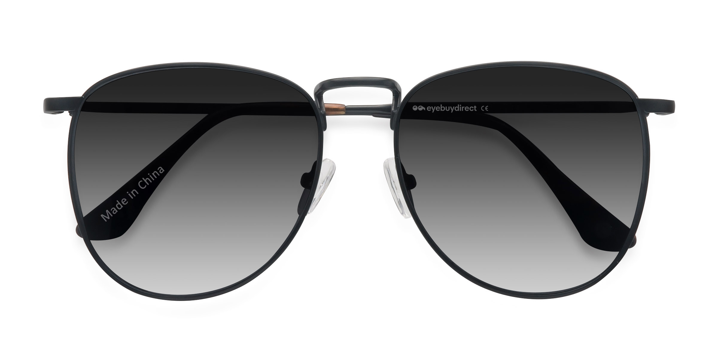 Noir Fume -  Métal Lunettes de soleil