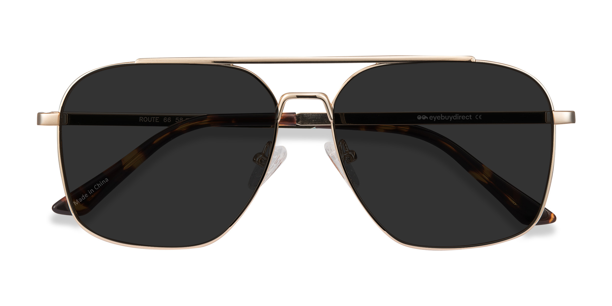 Golden Route 66 - Metal Sunglasses