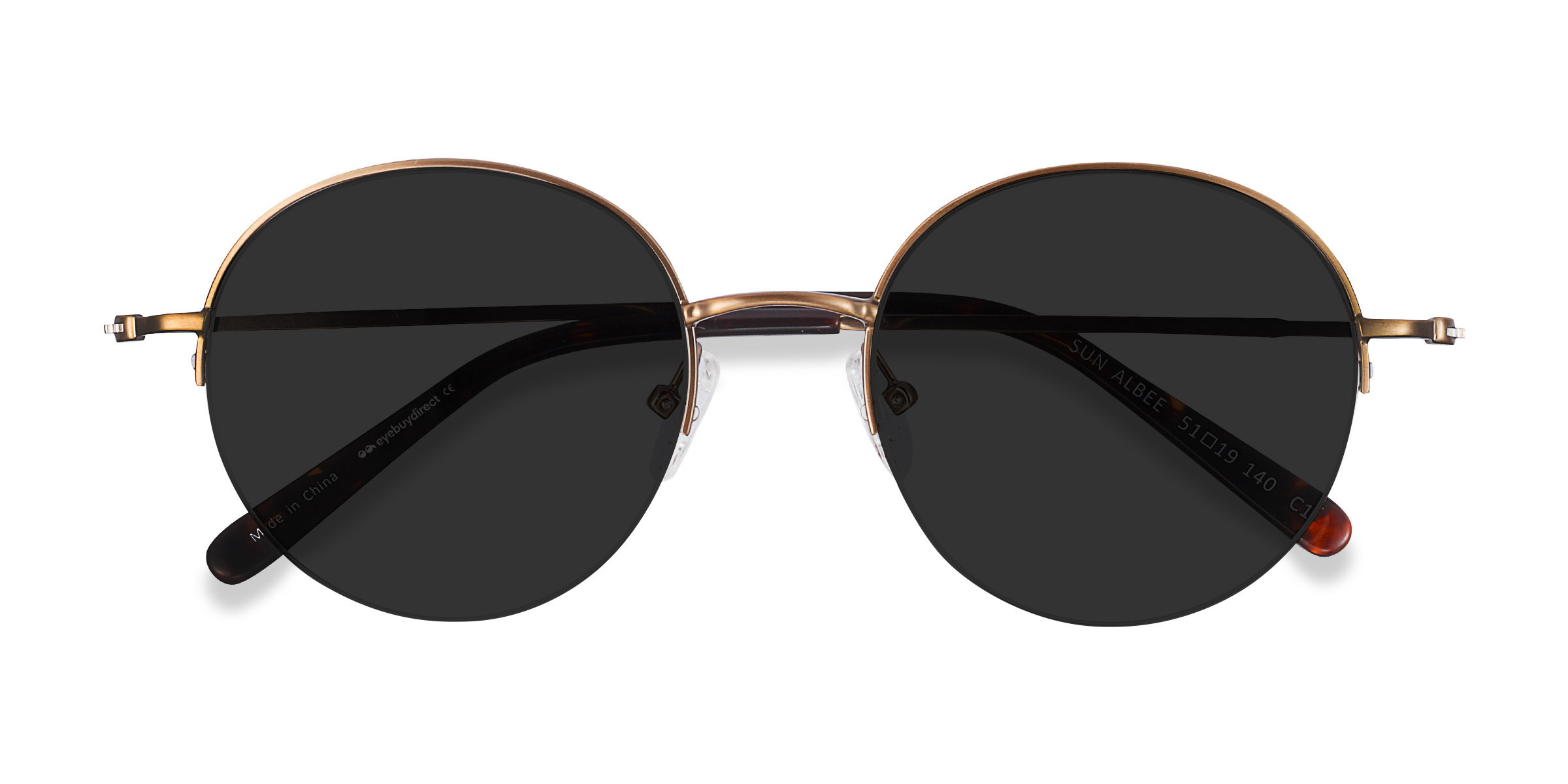 Bronze Sun Albee - Metal Sunglasses