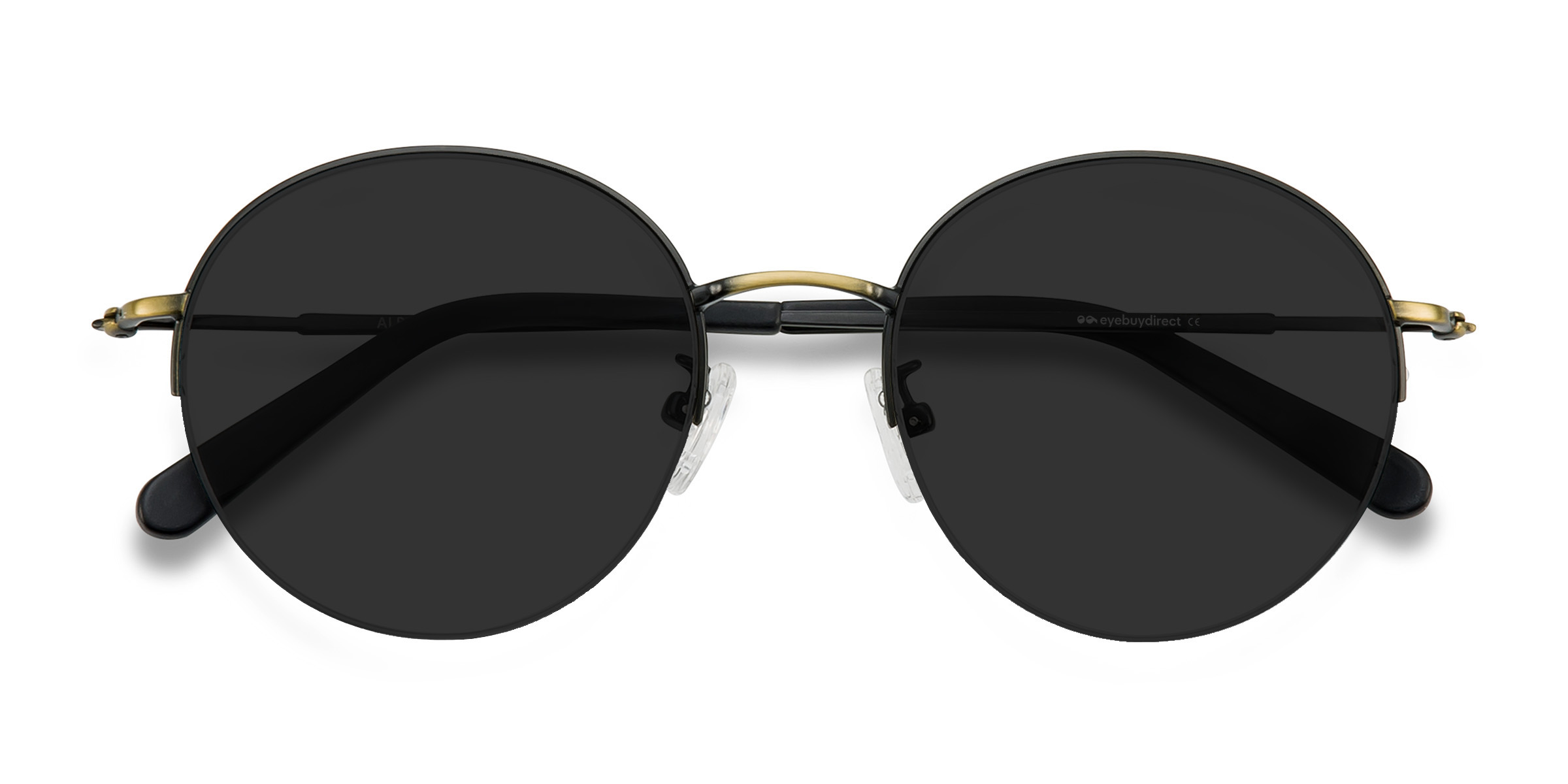 Black Bronze Sun Albee - Metal Sunglasses