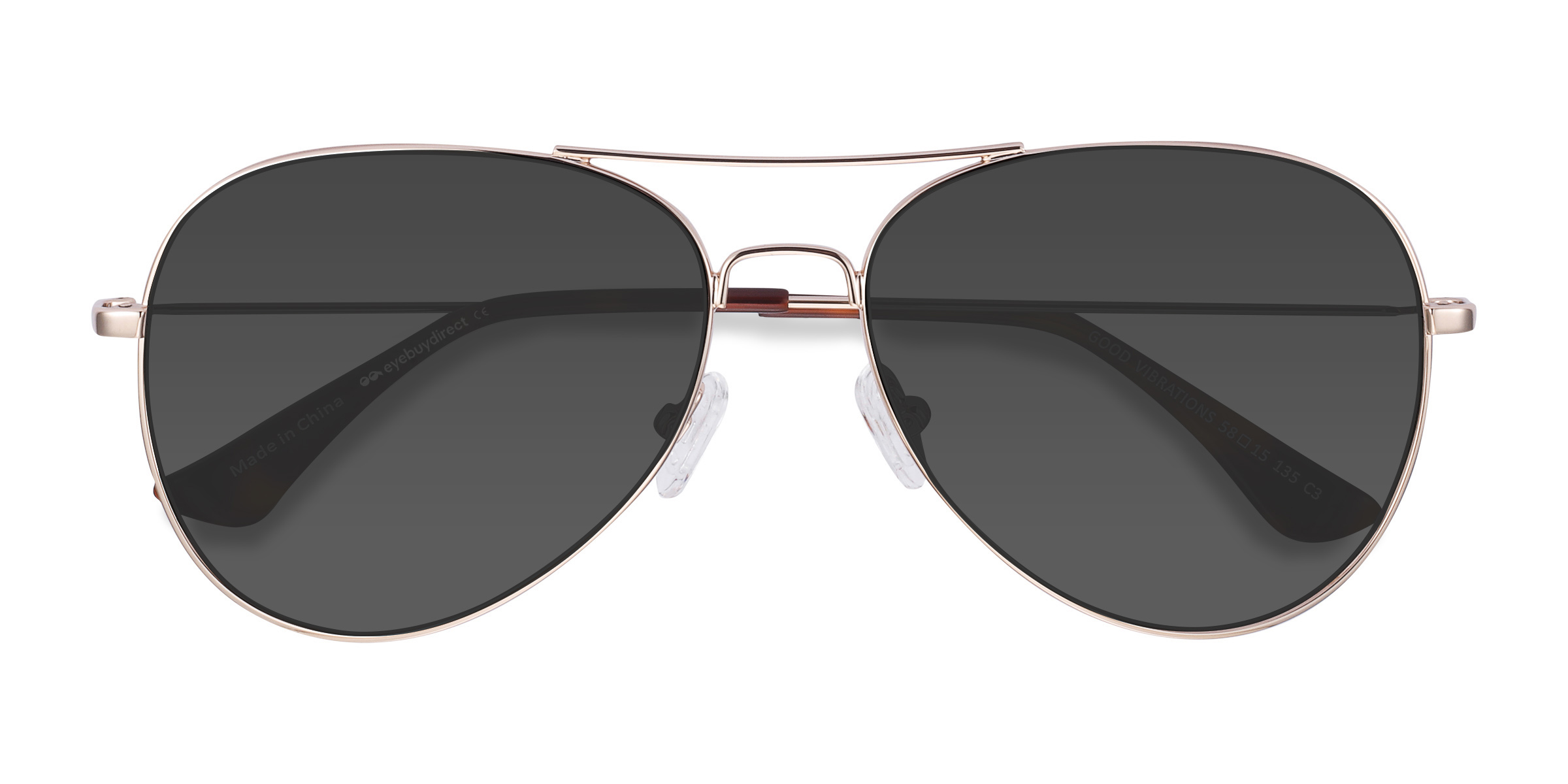 Gold Good Vibrations - Metal Sunglasses