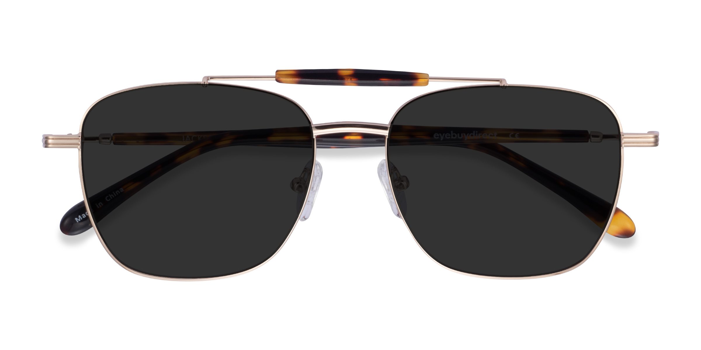 Gold Tortoise Jackson - Metal Sunglasses