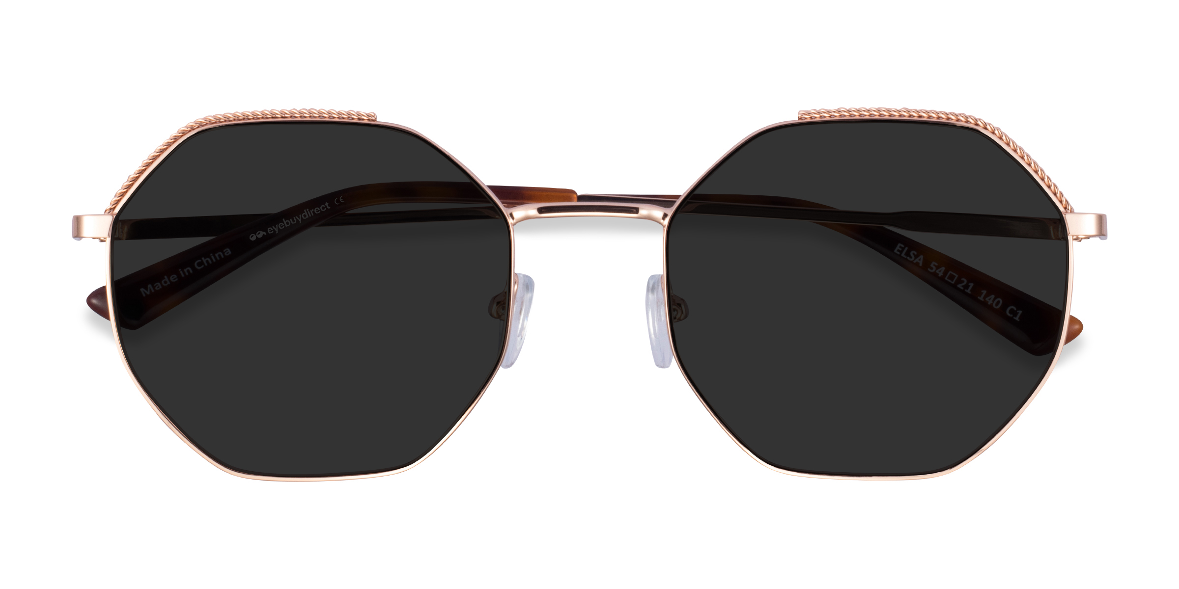 Or rose Elsa -  Métal Lunettes de soleil