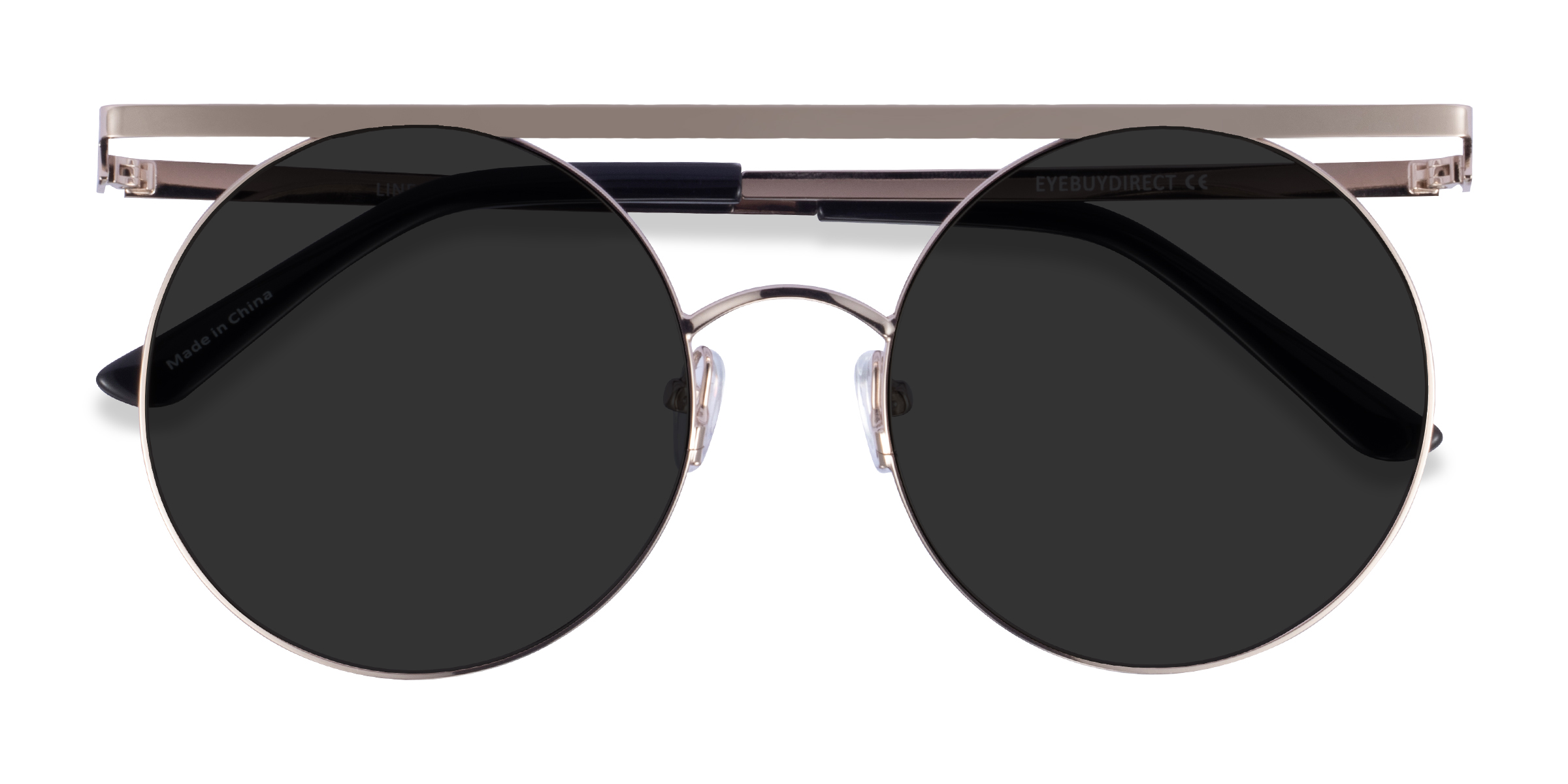 Light Gold Lineal - Metal Sunglasses