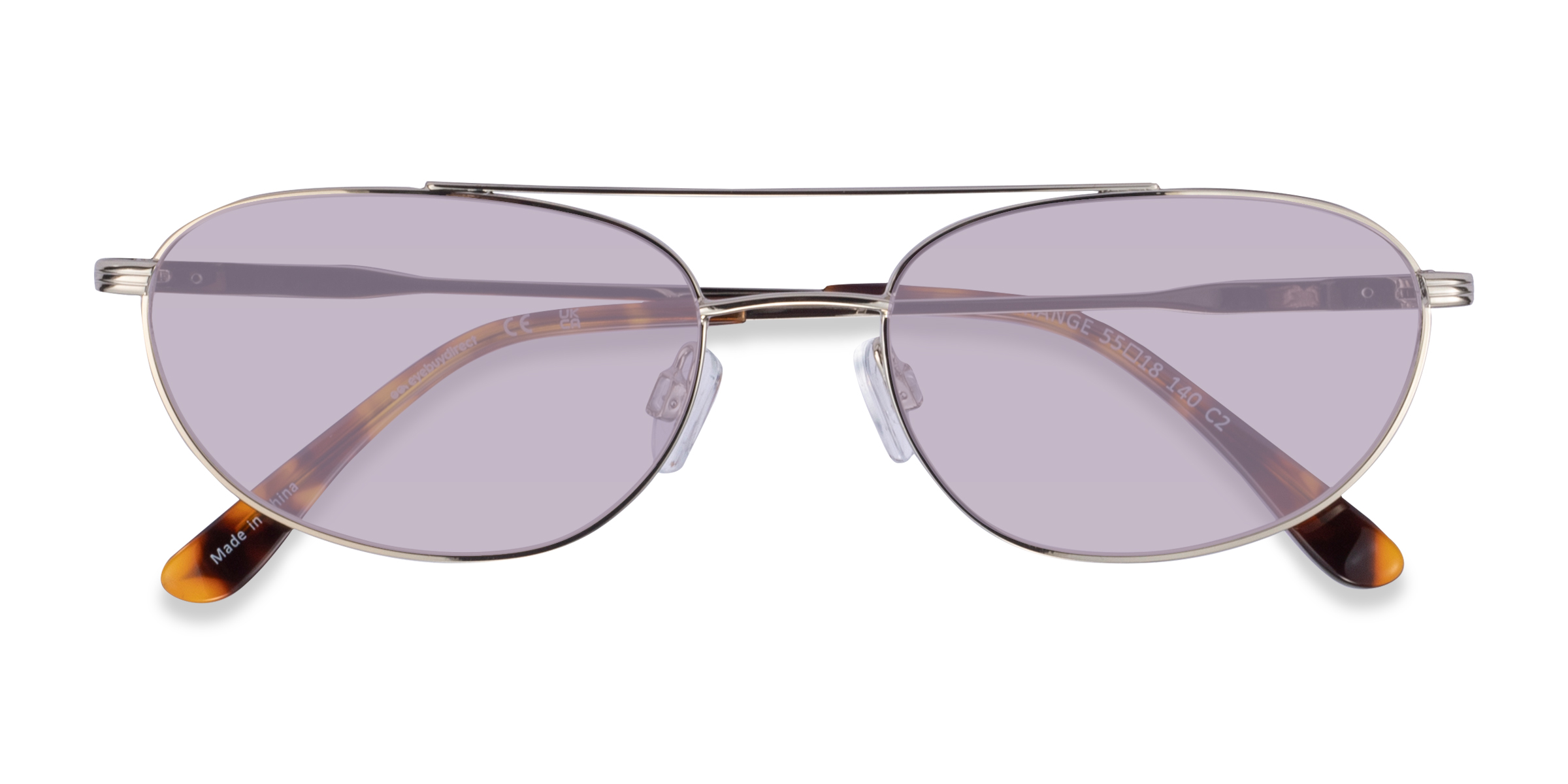 Shiny Silver Range - Métal Lunettes de soleil