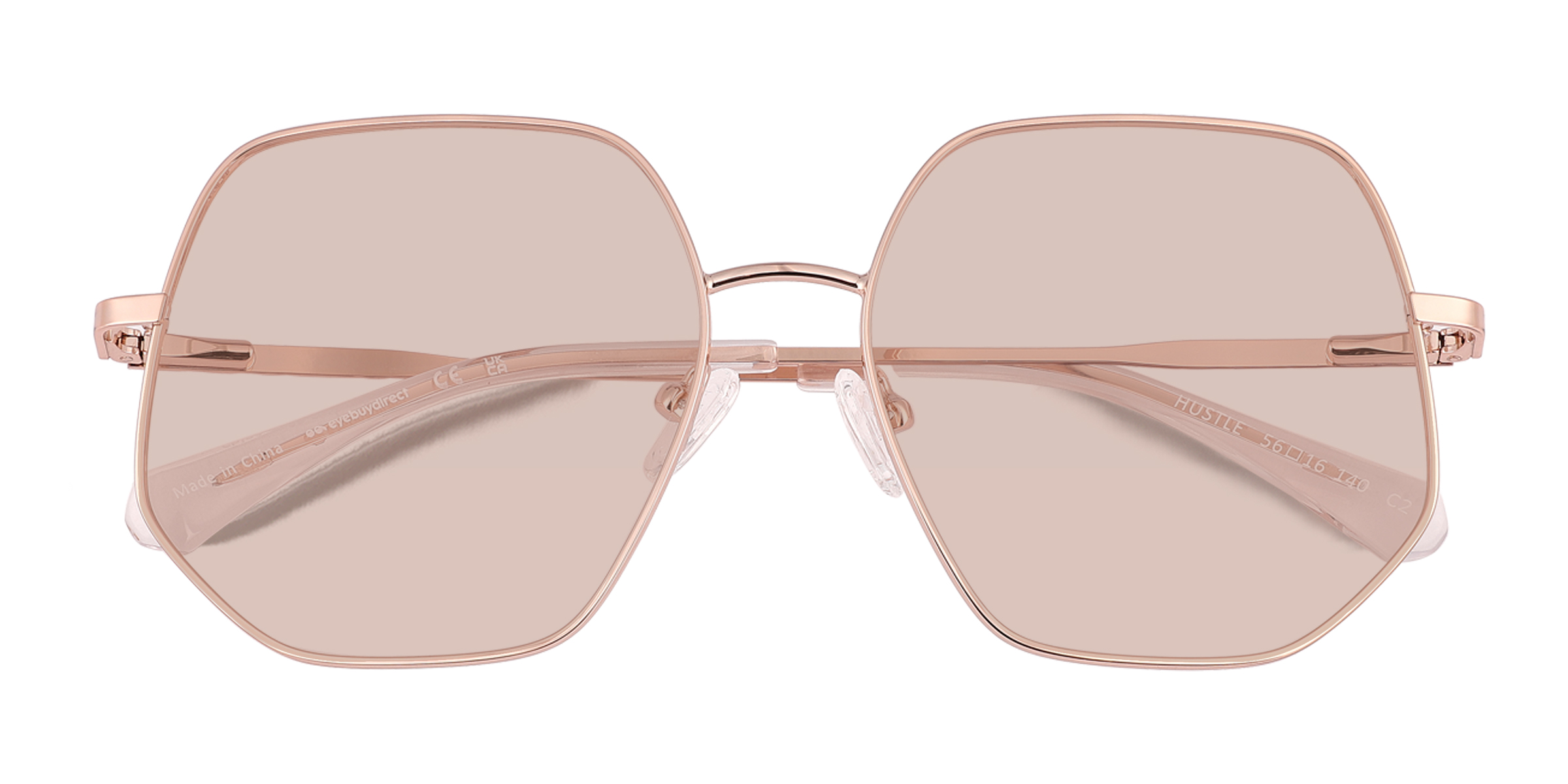 Rose Gold Hustle - Metal Sunglasses