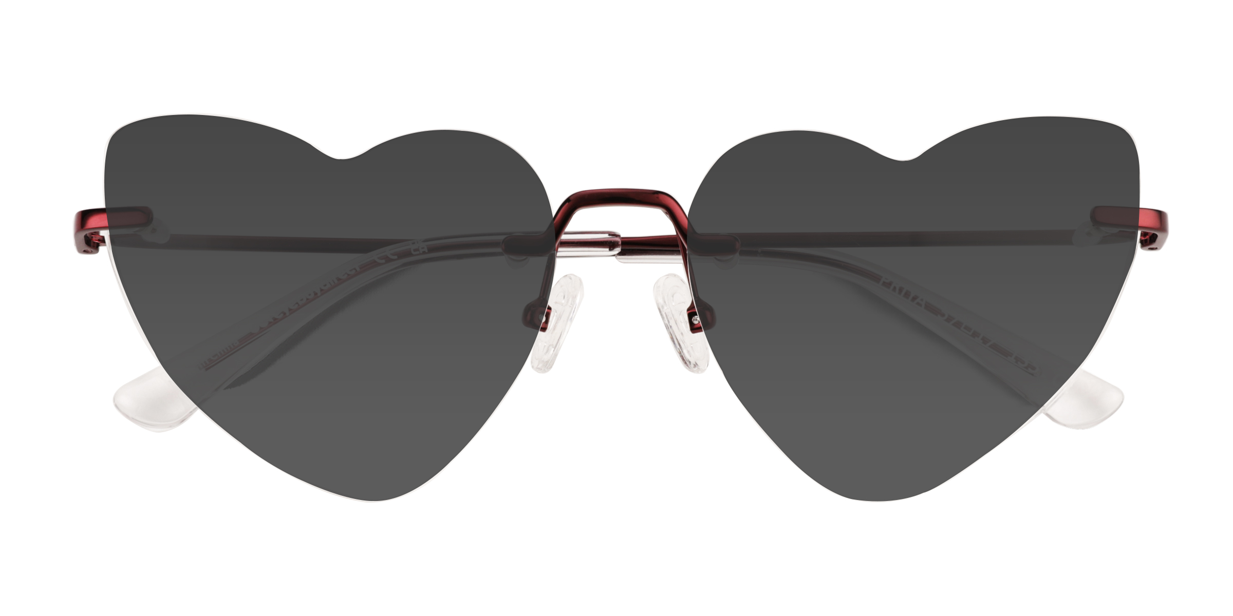 Shiny Red Priya - Métal Lunettes de soleil