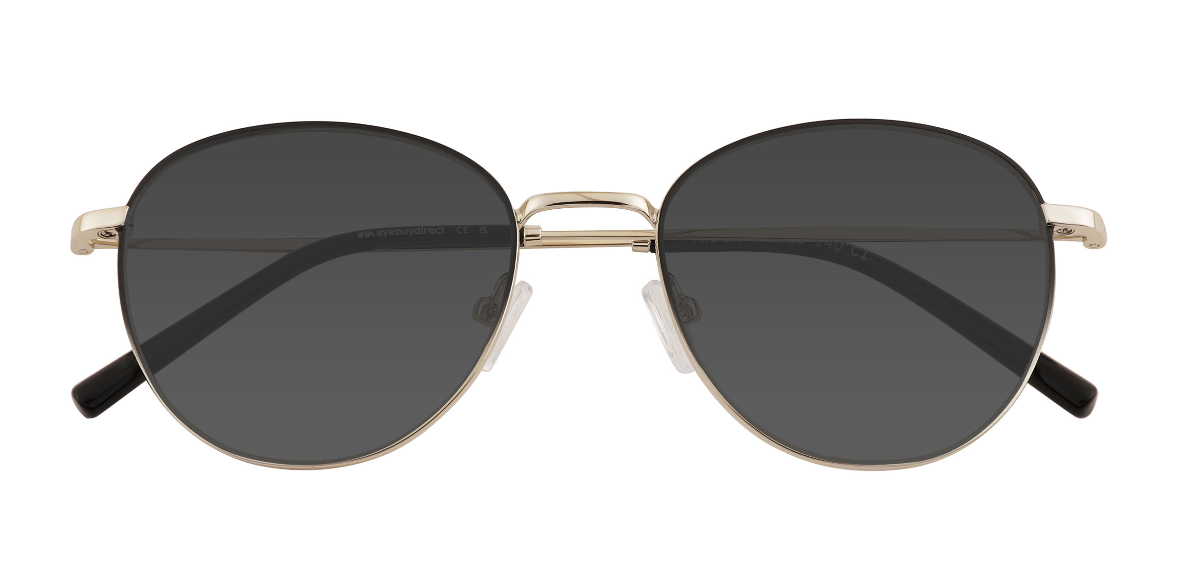 Gradient Black Gold Aiden - Métal Lunettes de soleil