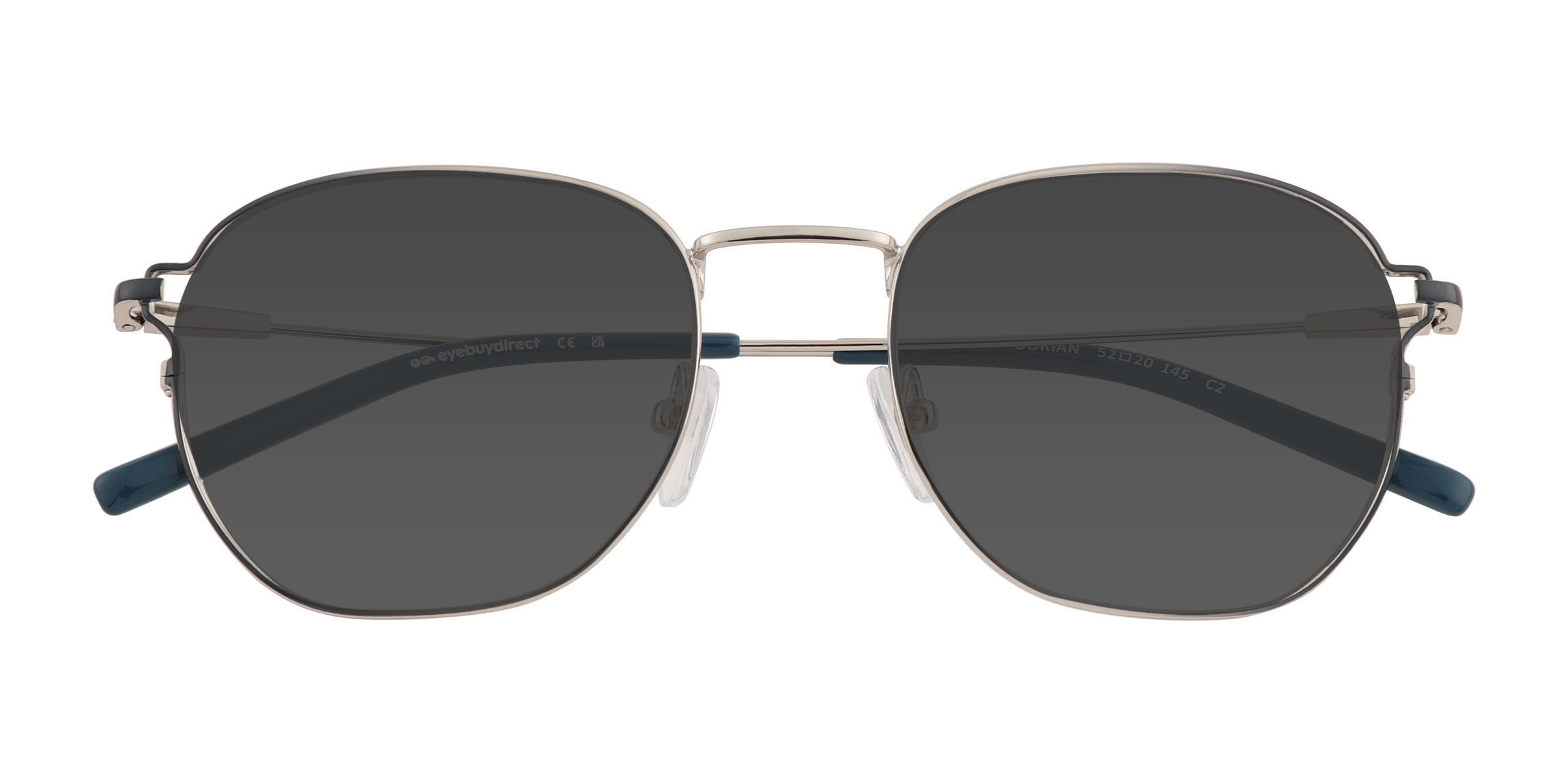 Gradient Blue Silver Dorian -  Metal Sunglasses
