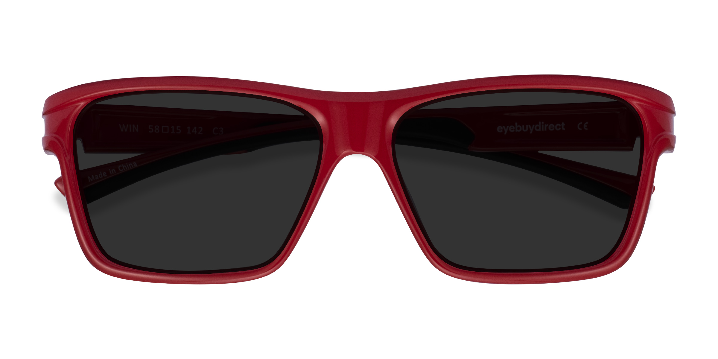 Red & Black Win - Plastique Lunettes de soleil