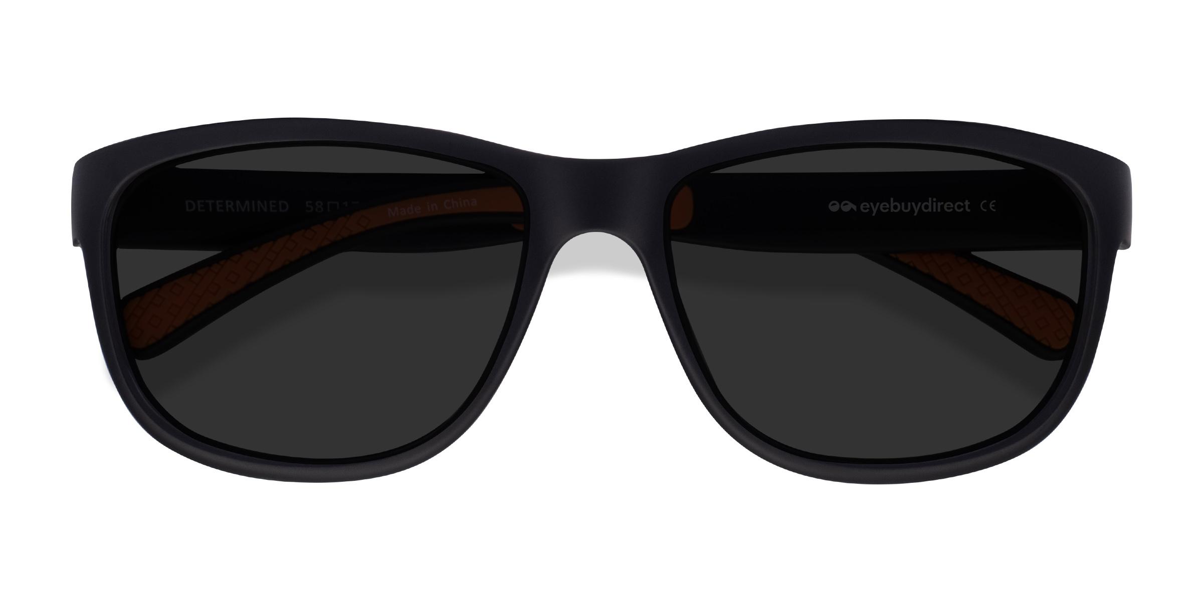 Noir Determined -  Plastique Lunettes de soleil