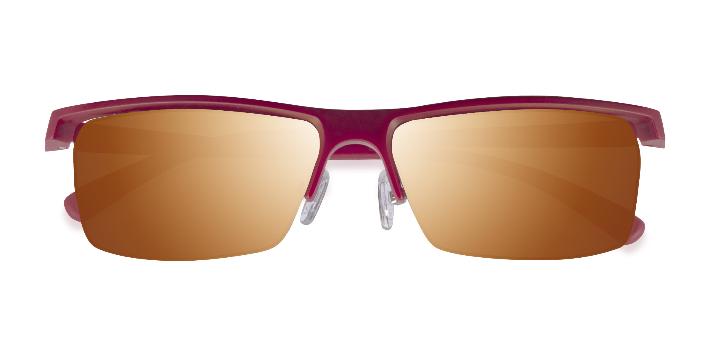 Matte Red Turnover - Plastic Sunglasses