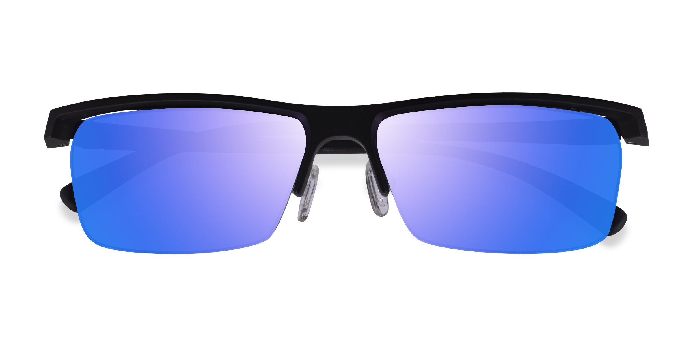 Matte Black Turnover - Plastique Lunettes de soleil