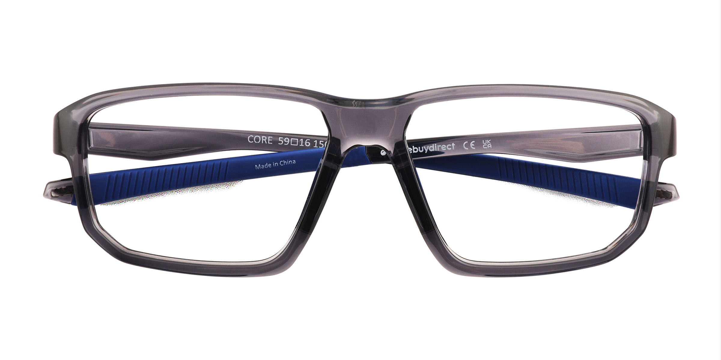 Clear Gray Core - Plastic Eyeglasses