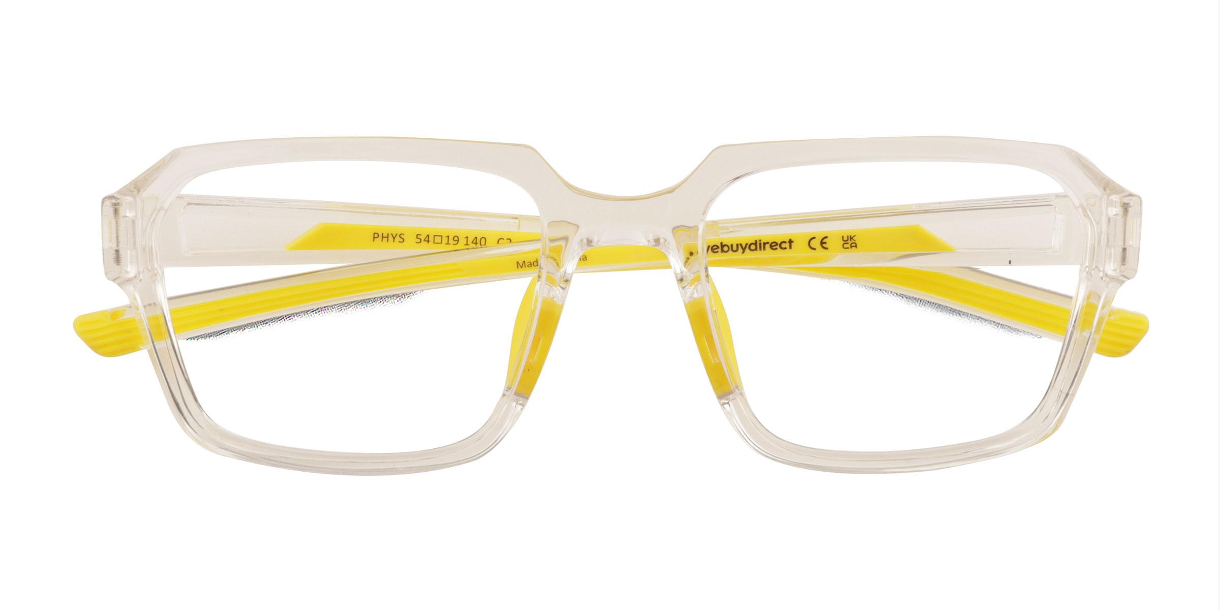Clear Yellow Phys - Plastique Lunettes de vue