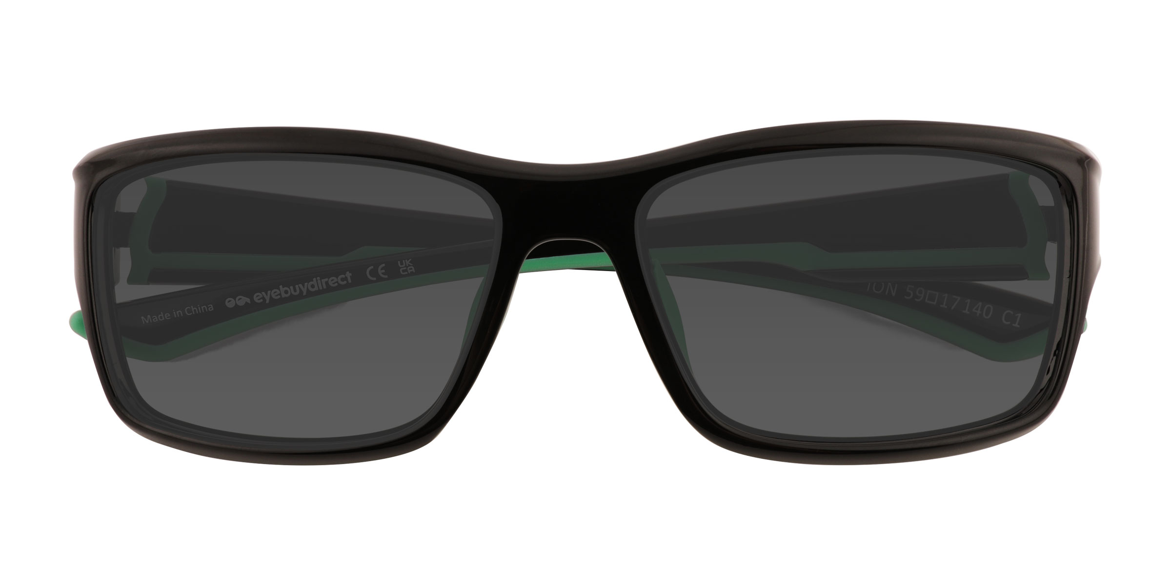 Noir Ion - Plastique Lunettes de soleil