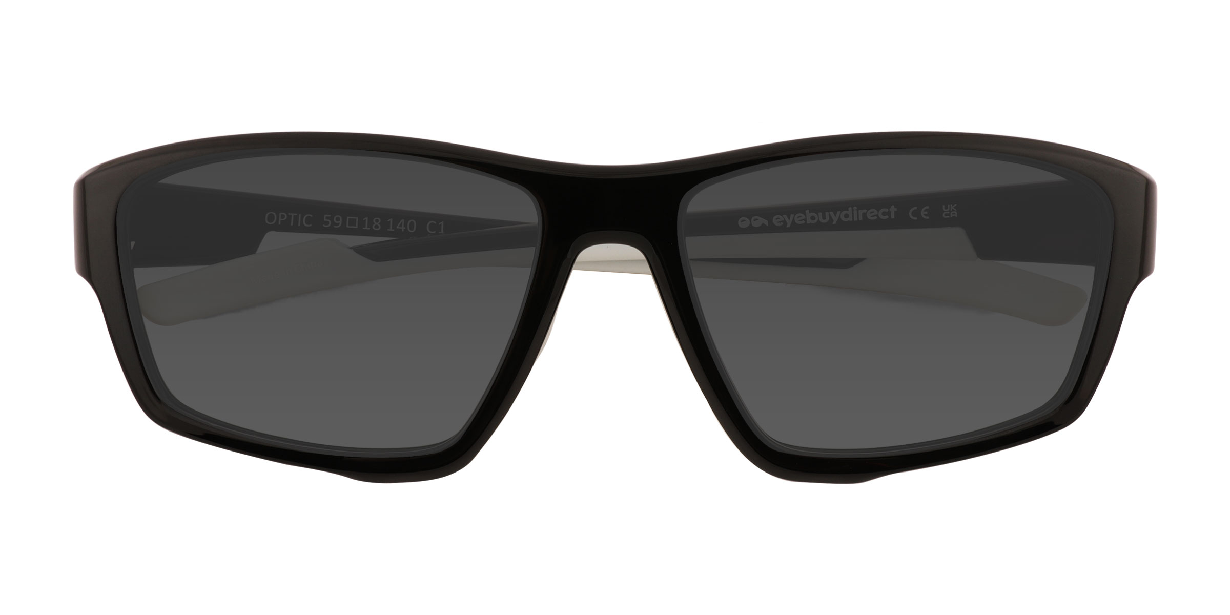 Noir Optic - Plastique Lunettes de soleil