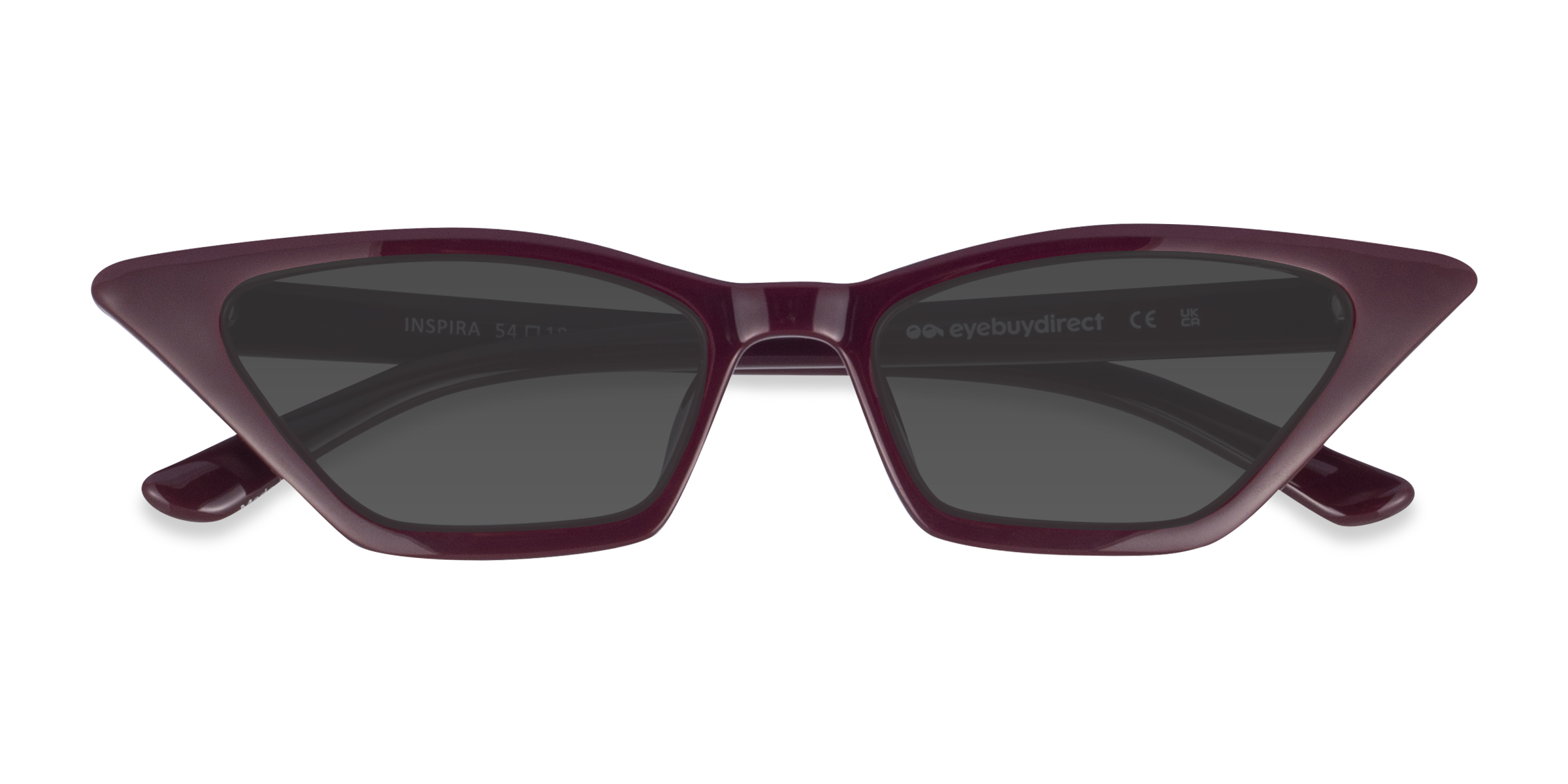 Burgundy Inspira - Plastic Sunglasses