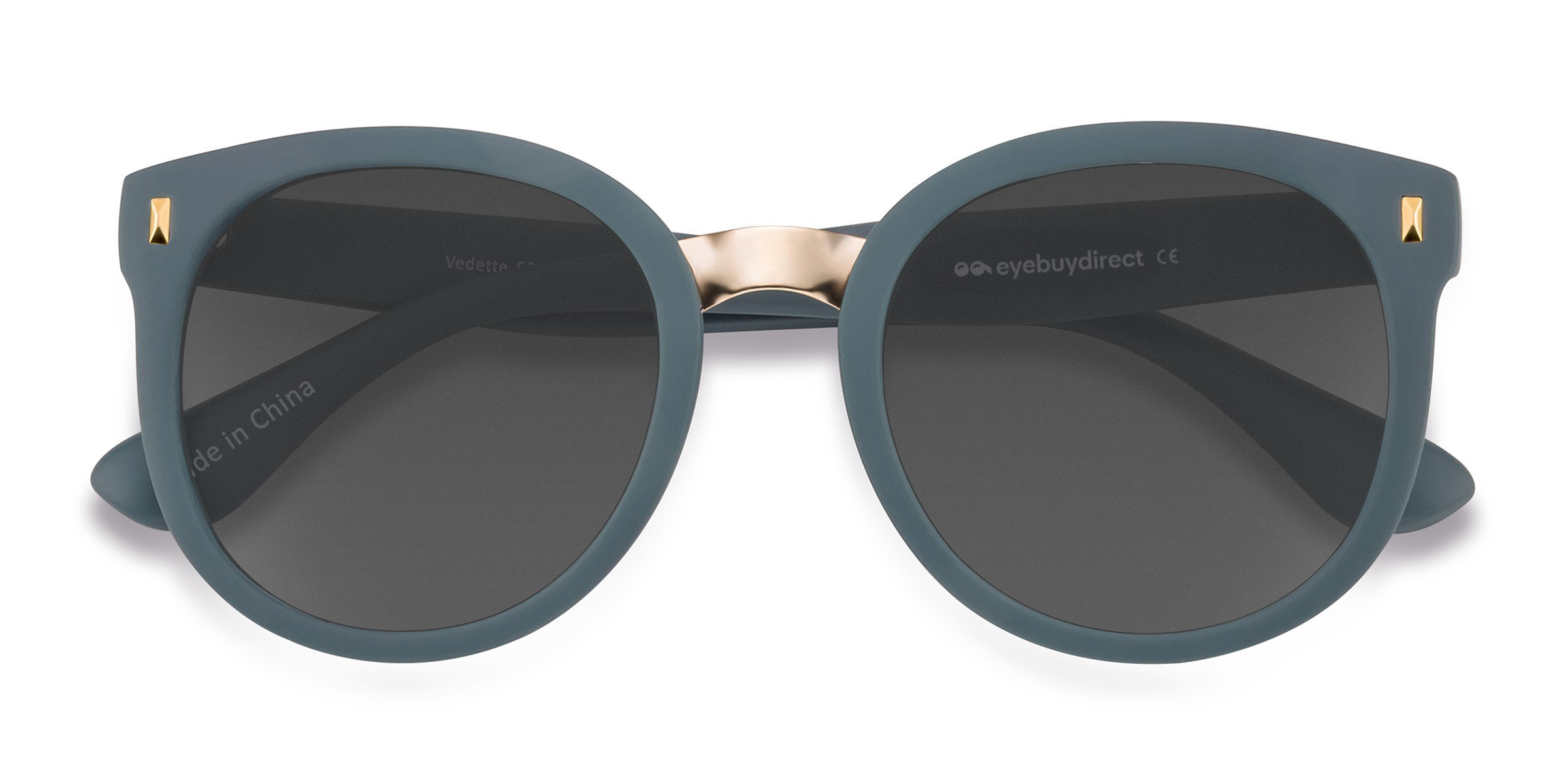 Matte Green Vedette - Plastic-metal Sunglasses