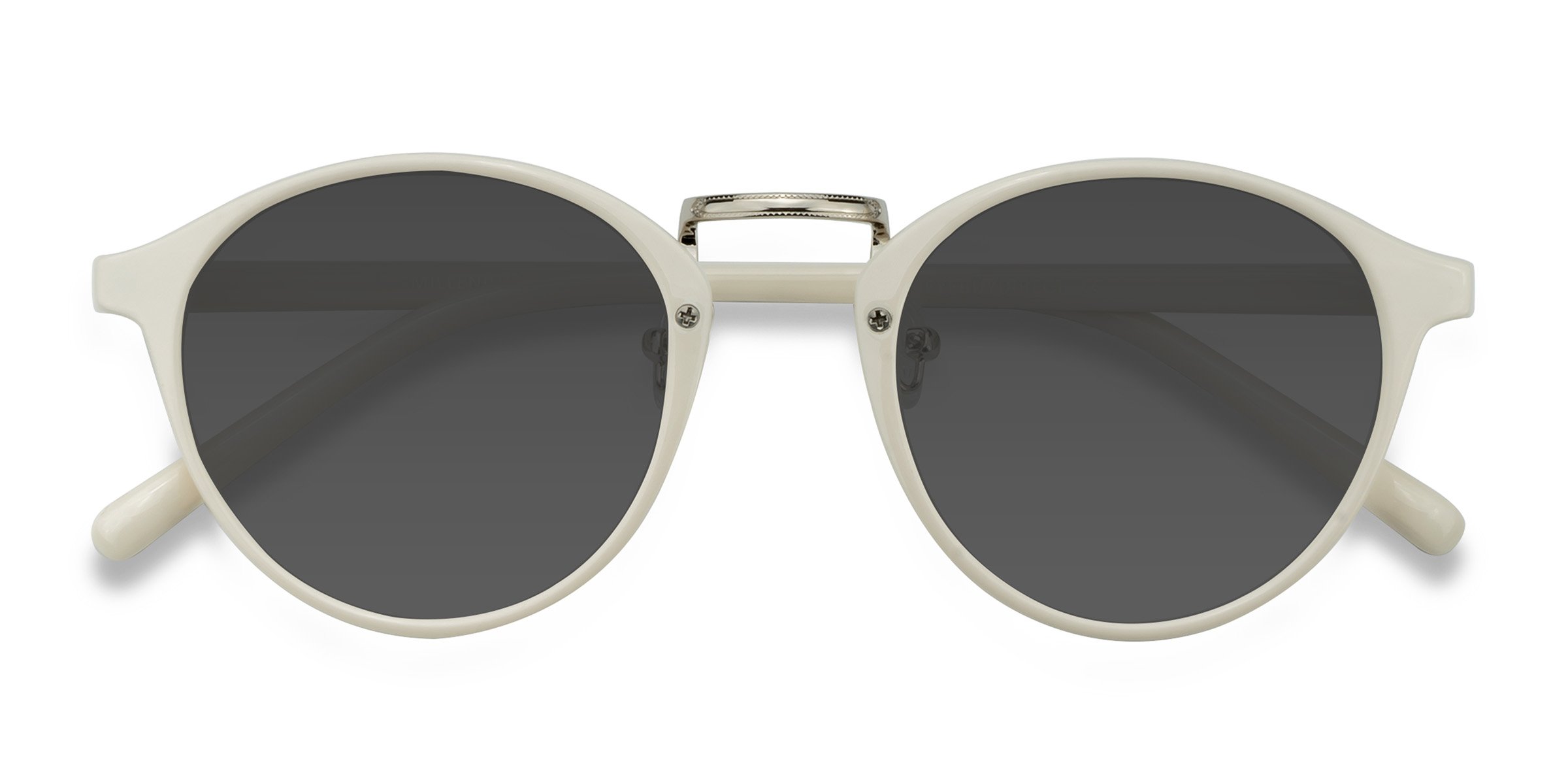 Blanche Millenium - Plastique Lunettes de soleil