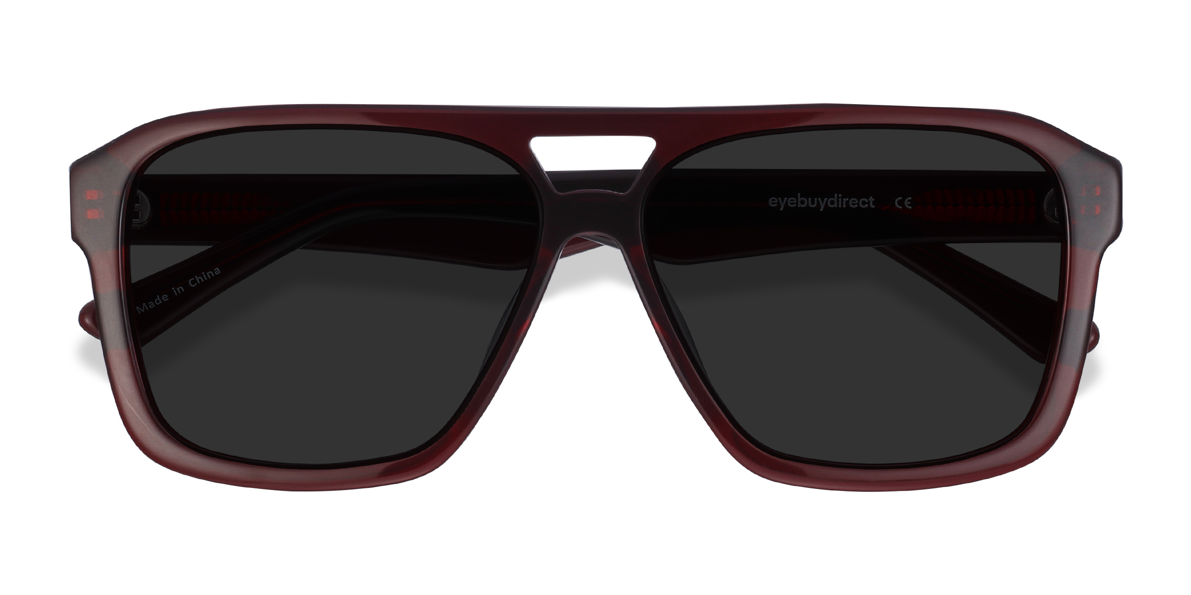 Burgundy Bauhaus - Acétate Lunettes de soleil