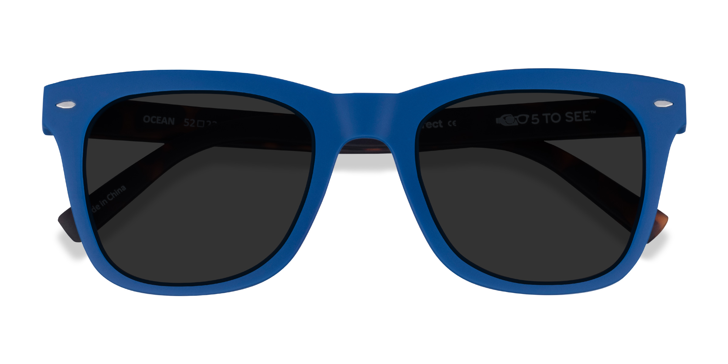 Atlantic Blue & Warm Tortoise Ocean - Plastic Sunglasses
