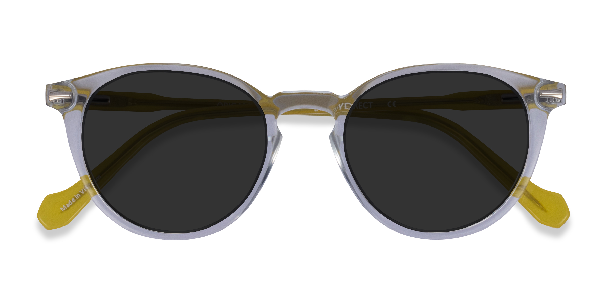 Clear Yellow Origami -  Acétate Lunettes de soleil