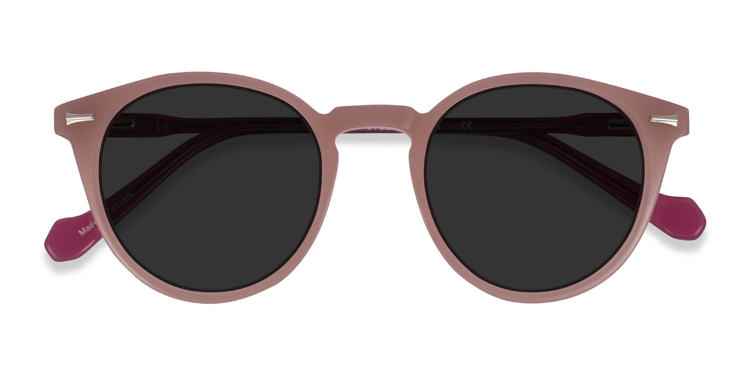 Beige Purple Fun -  Acetate Sunglasses