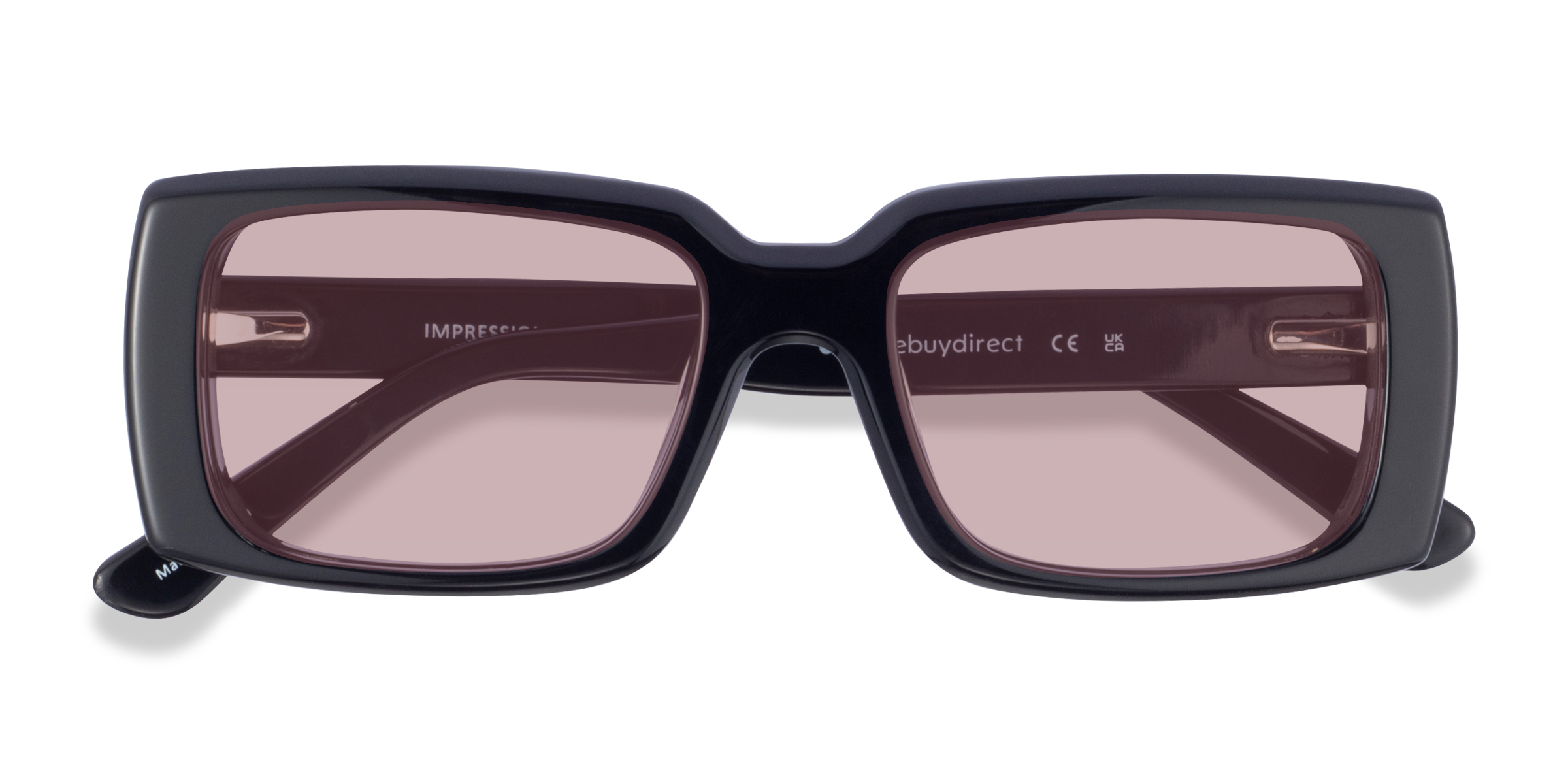 Noir Impression - Acétate Lunettes de soleil