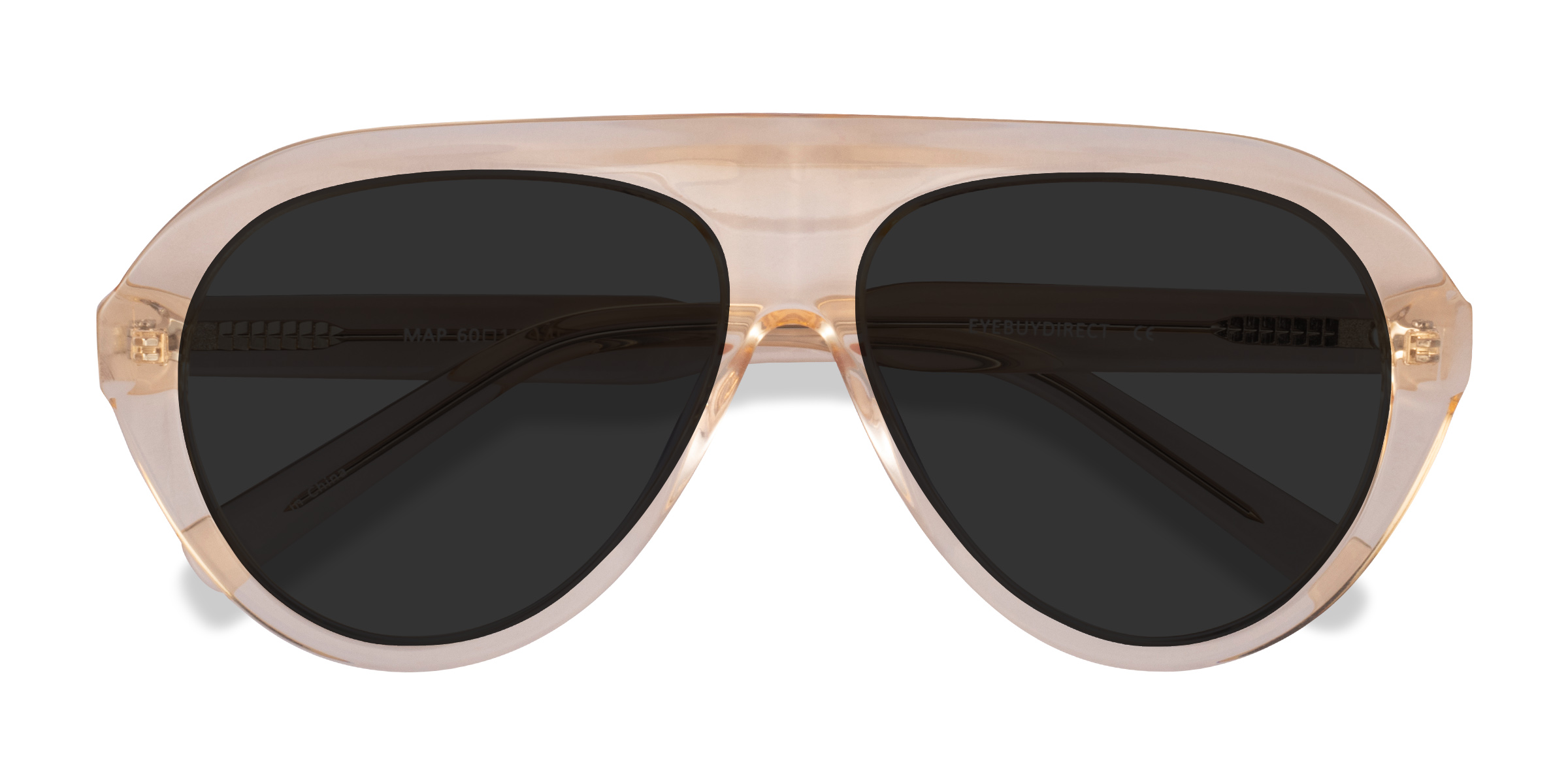 Clear Brown Map - Acetate Sunglasses