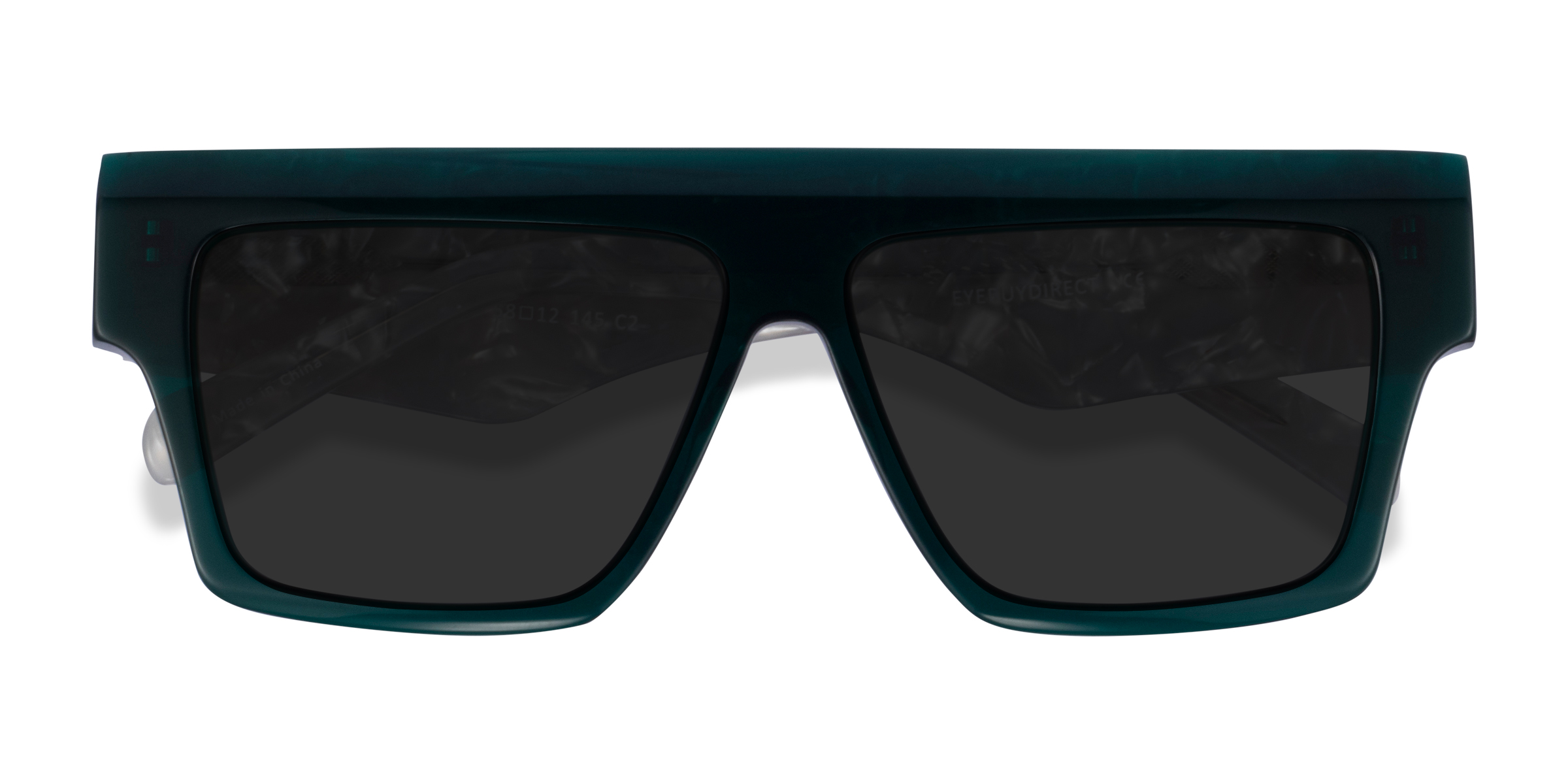 Dark Green Gray Starship - Acetate Sunglasses