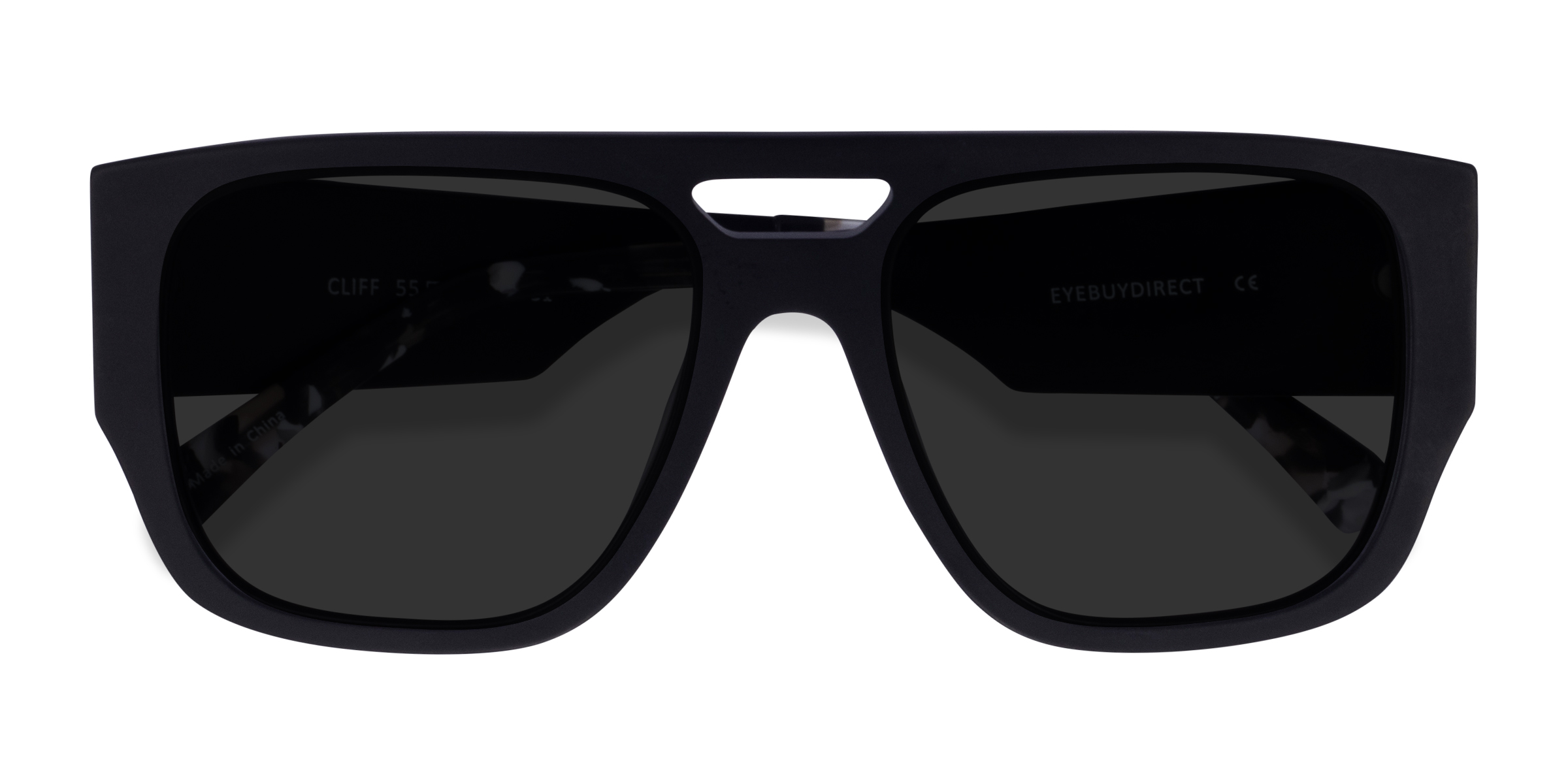 Matte Black Cliff -  Métal Lunettes de soleil