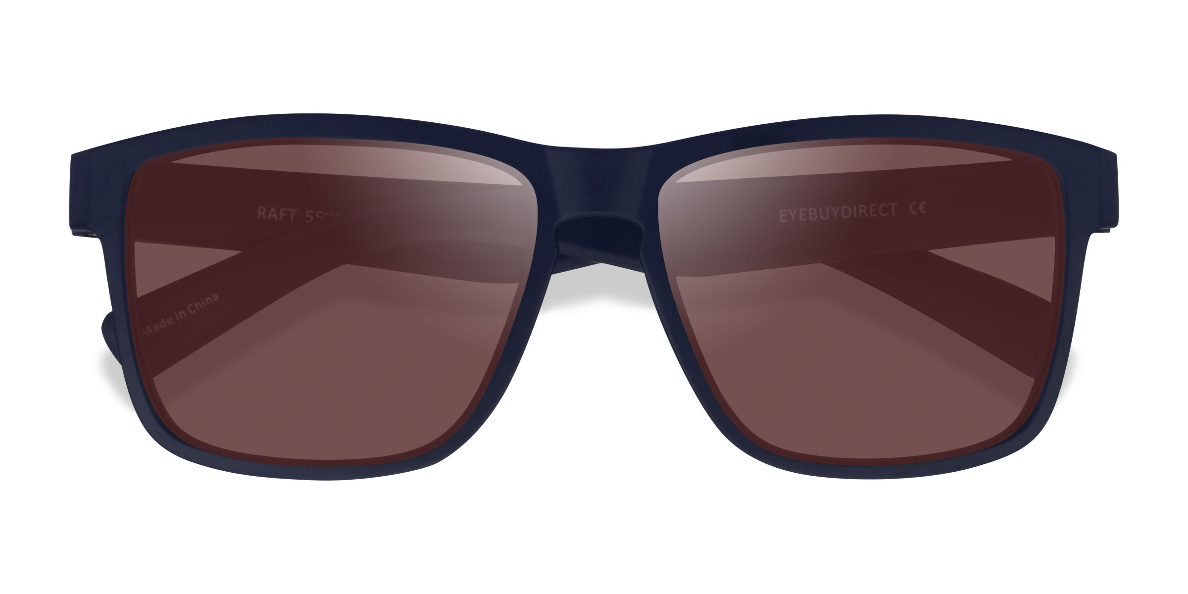 Navy Brown Raft - Plastic Sunglasses